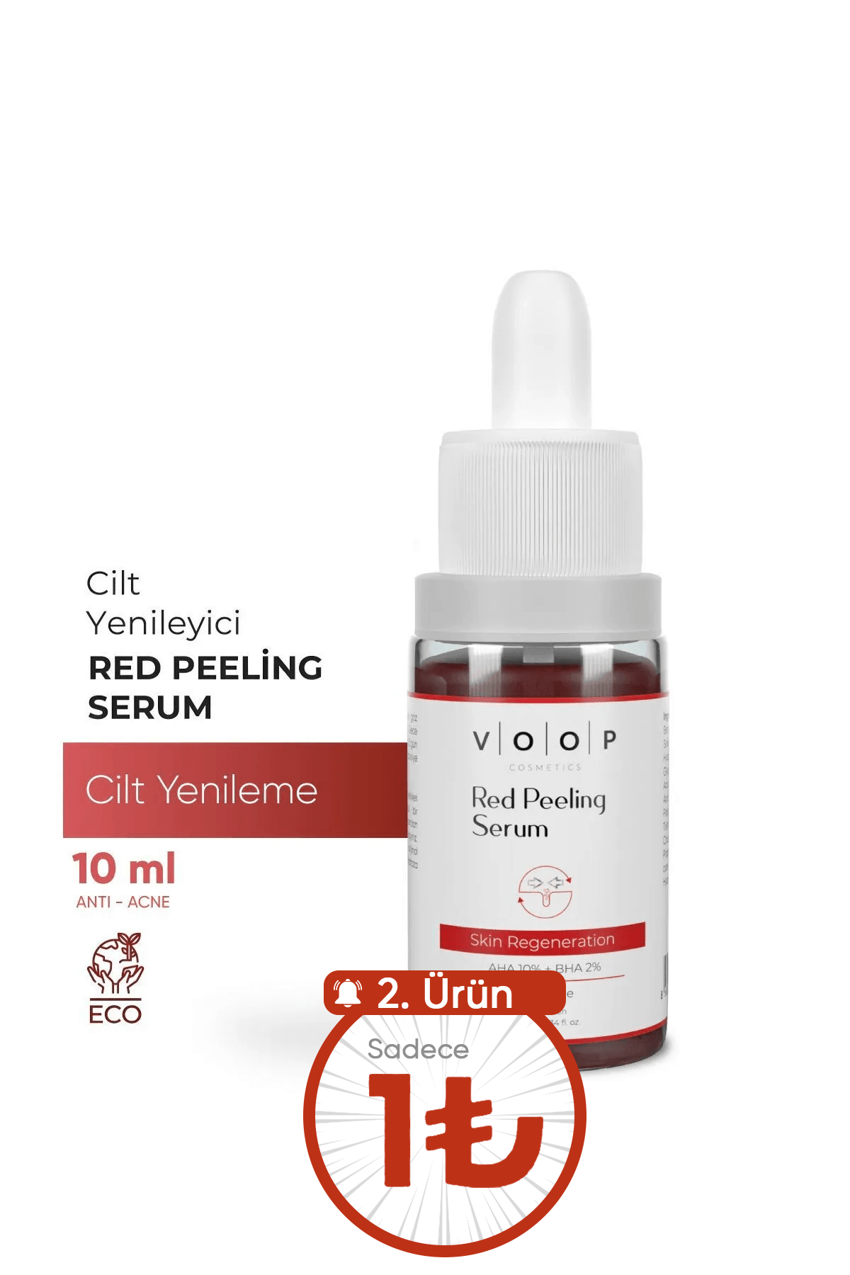 Cilt Yenileyici  Kırmızı Peeling Serum | Leke & Akne Karşıtı - 10 ml