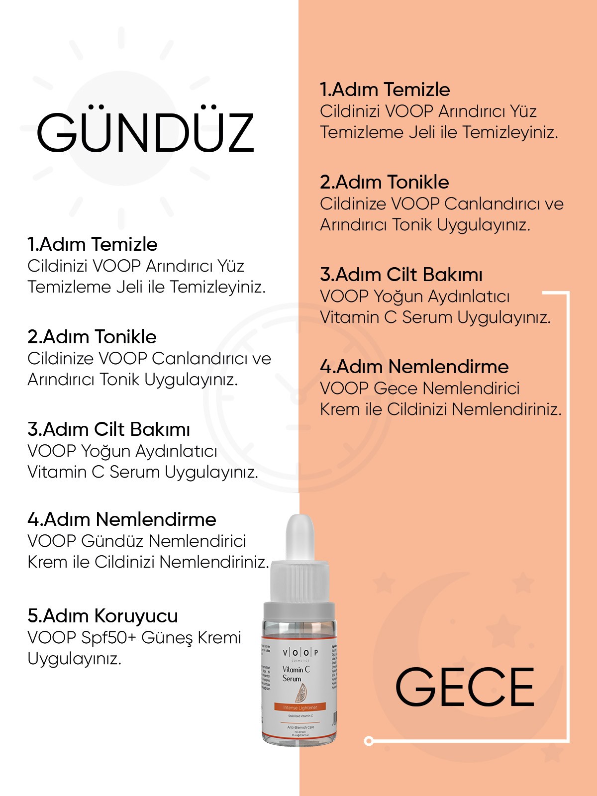 Koyu Leke Karşıtı & Yoğun Aydınlatıcı Vitamin C Serum | Özel Förmül - 10 ml