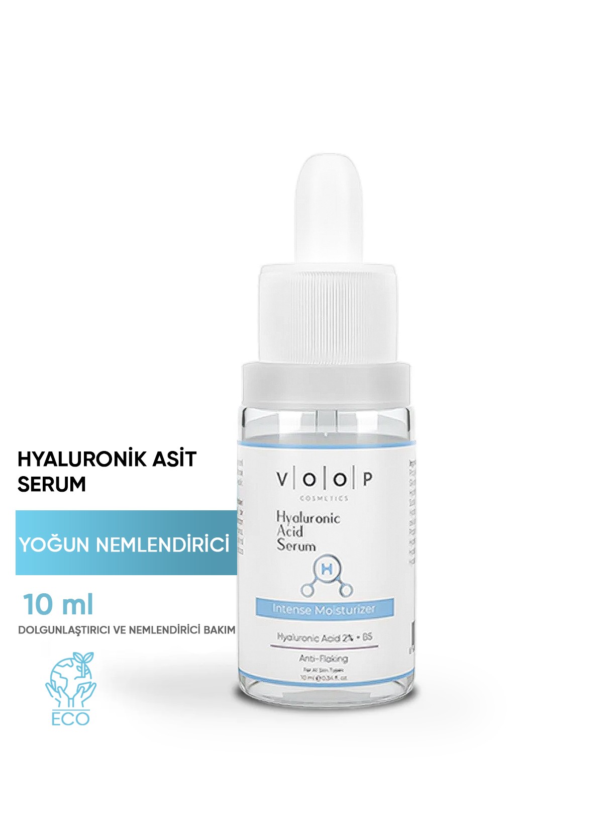 Hyaluronik Asit Mini Serum + B5 10 ml | Yoğun Nemlendirici Cilt Bakım Serumu