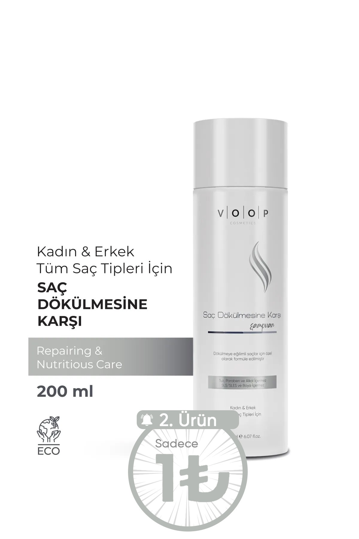 Saç Dökülmesine Karşı Bakım Şampuanı - 200 ml | Anti Hair Loss Formülü