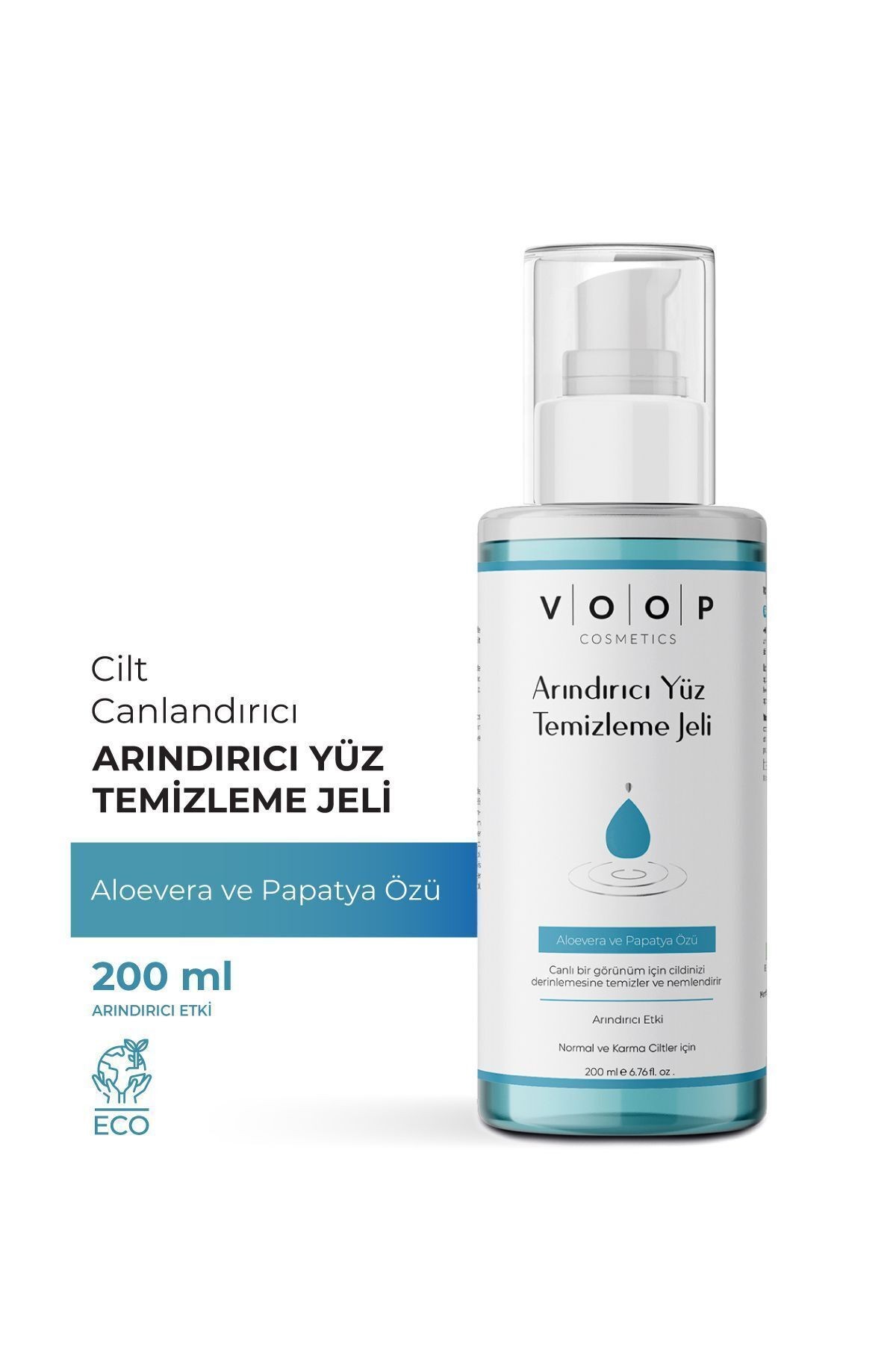 Arındırıcı Yüz Temizleme Jeli | Aloevera & Papatya Özlü Temizler ve Nemlendirir - 200 ml