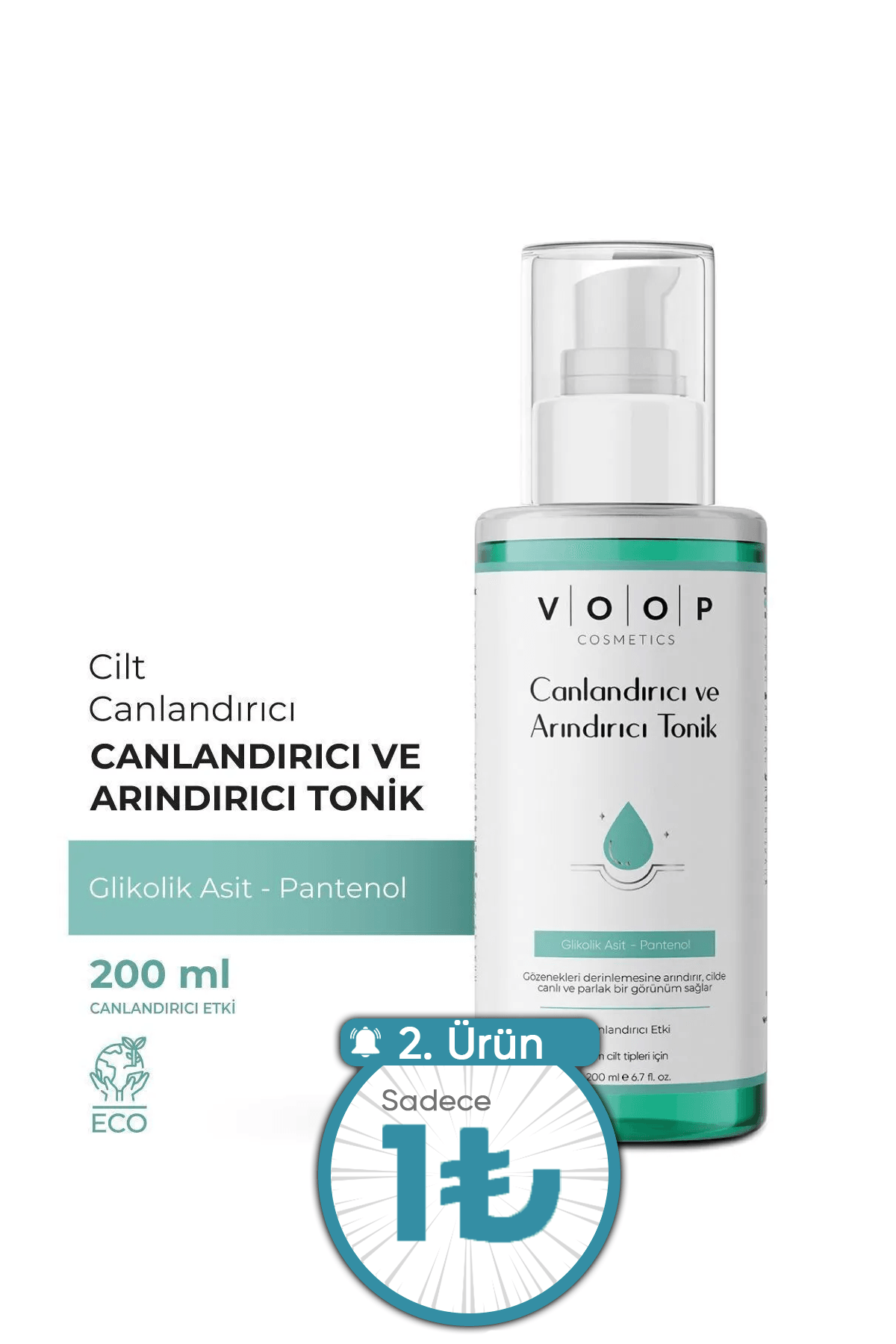 Gözenek Arındırıcı & Parlatıcı Tonik | Cildi Canlandırır ve Arındırır - 200 ml