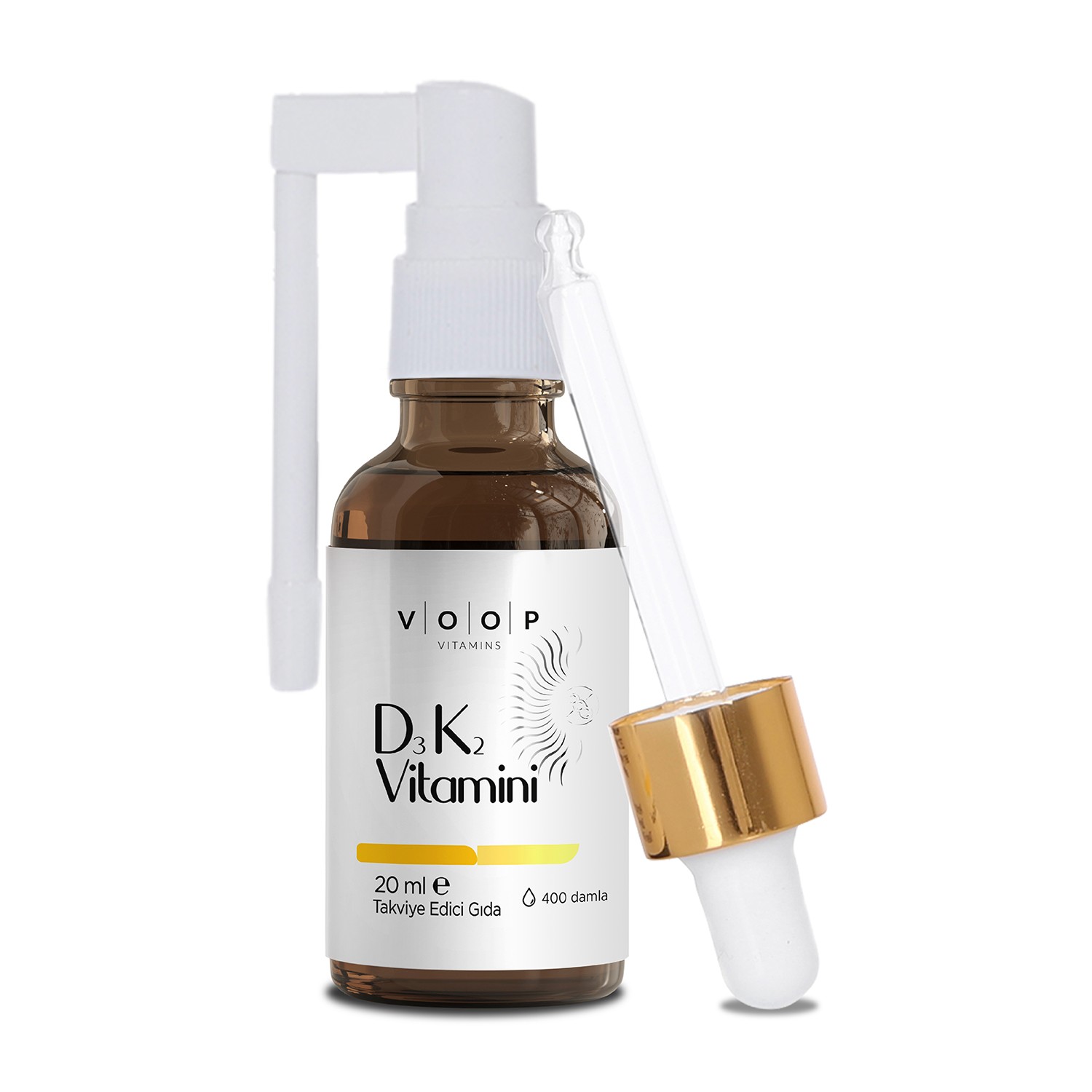 Vitamin D3K2 Sprey-Damla | Bağışıklı & Kemik Desteği - 20 ml