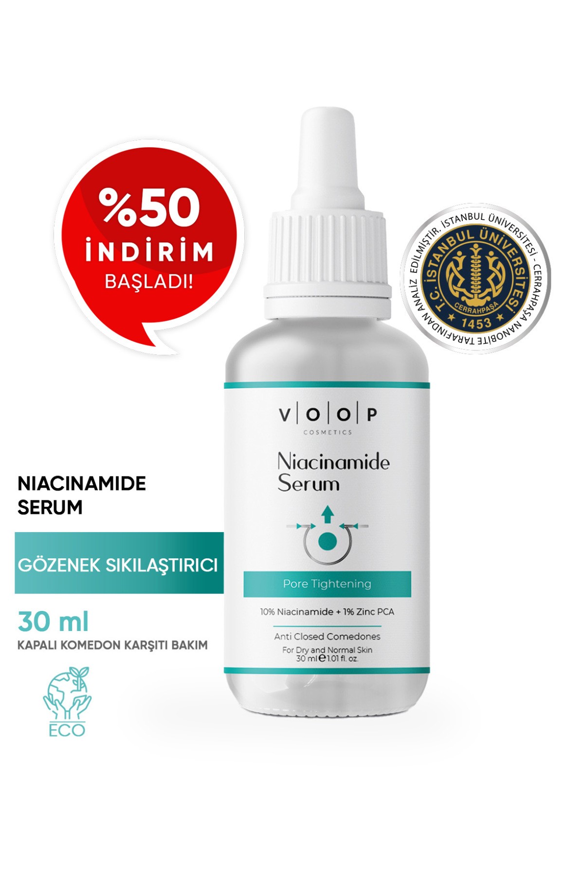 %10 Niacinamid Serum 30 ml | Gözenek Sıkılaştırıcı Cilt Bakım Serumu