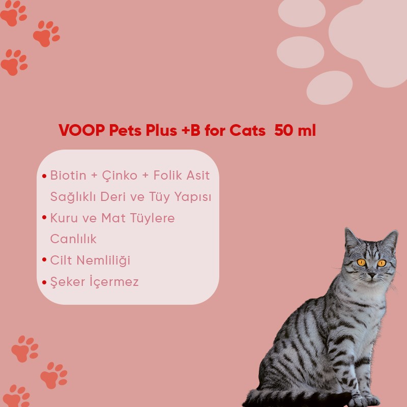 Pet B Kediler Için Tüy Dökülmesi Engelleyici Vitamin Içerikli Damla - 50 ml