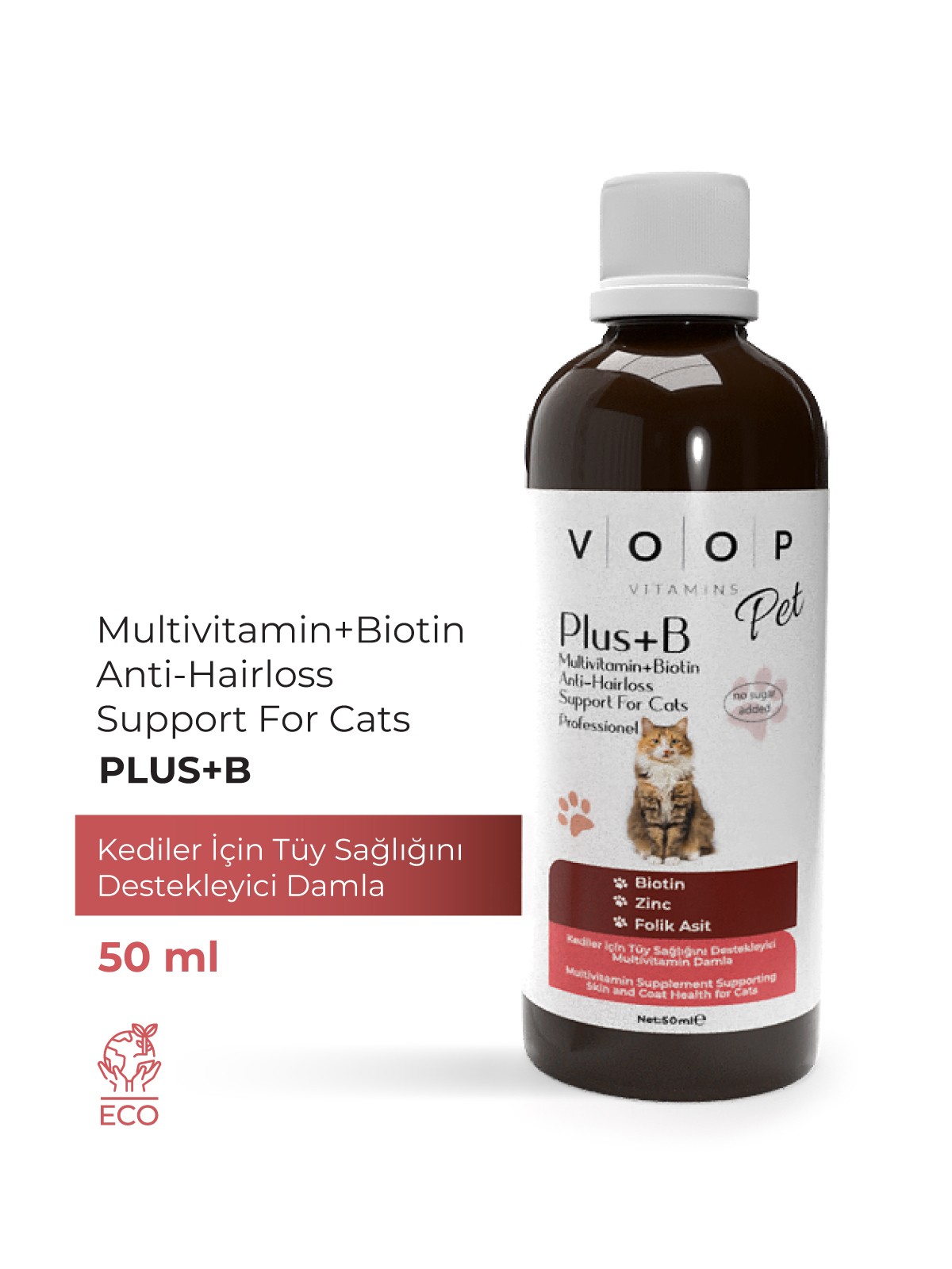 Pet B Kediler Için Tüy Dökülmesi Engelleyici Vitamin Içerikli Damla - 50 ml