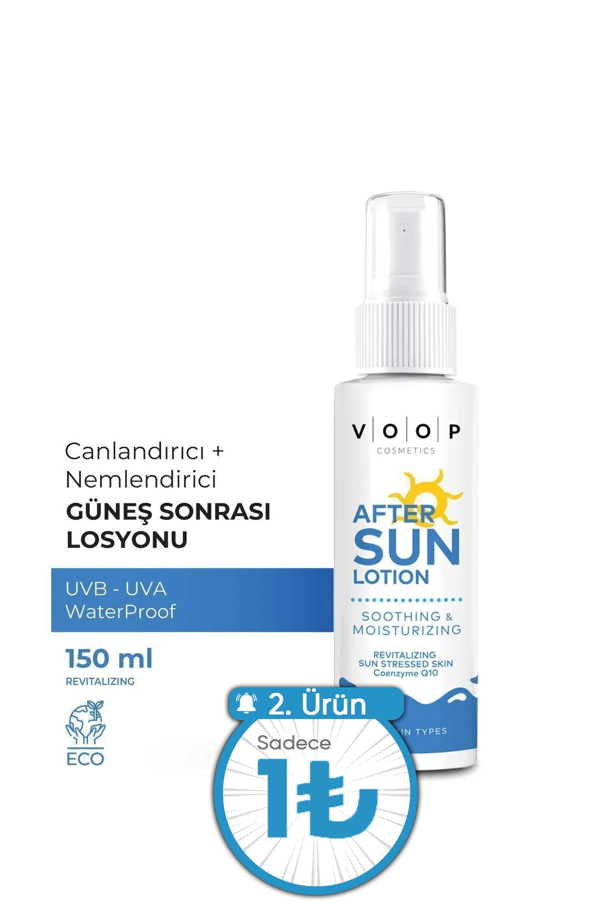 Güneş Sonrası Losyon | Güneşten Tahriş Olan Cildi Onarır & Nemlendirir - 150 ml