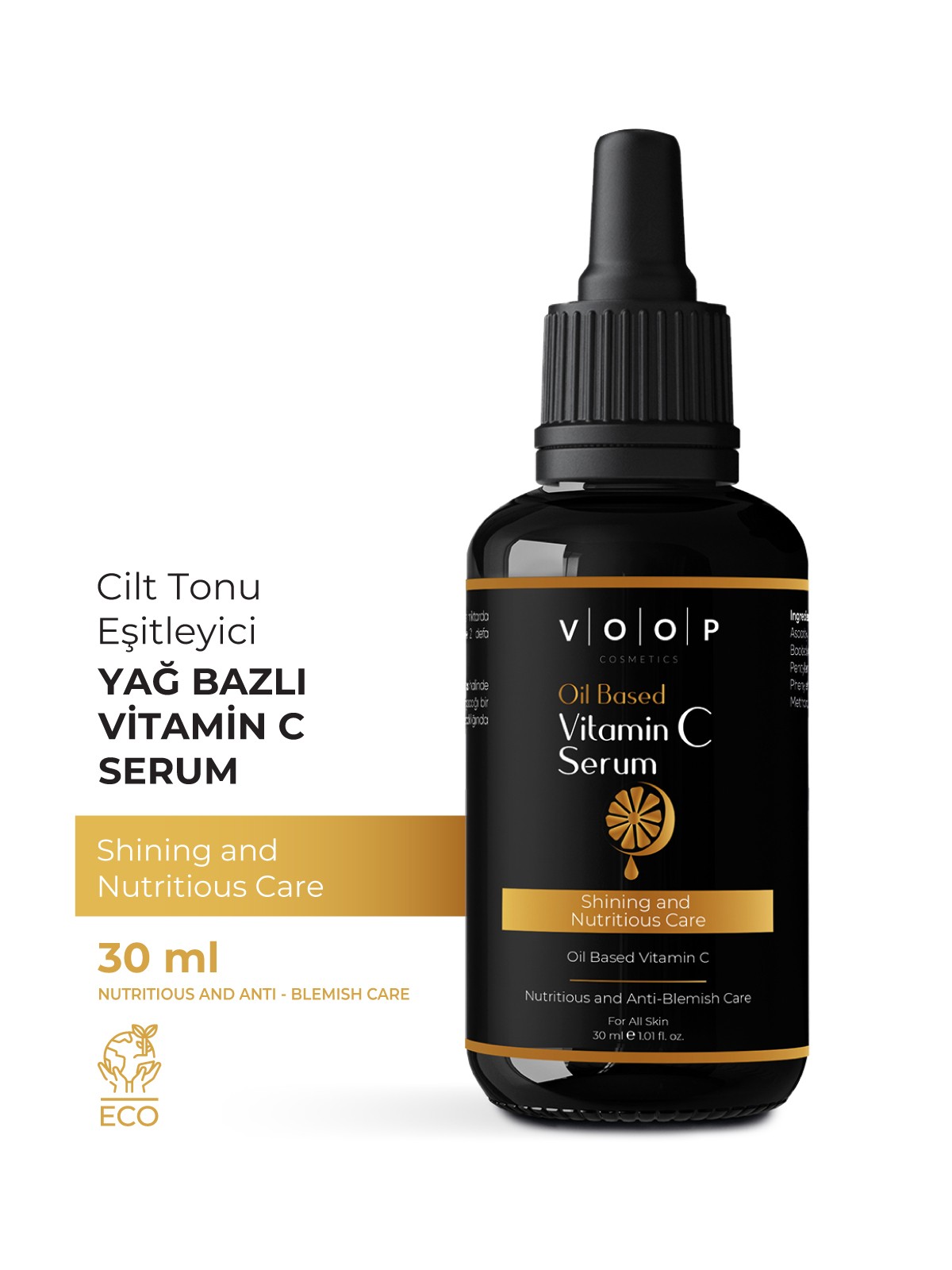 Yağ Bazlı C Vitamin Serum |Yüz ve Cilt Parlatıcı & Besleyici - 30 ml