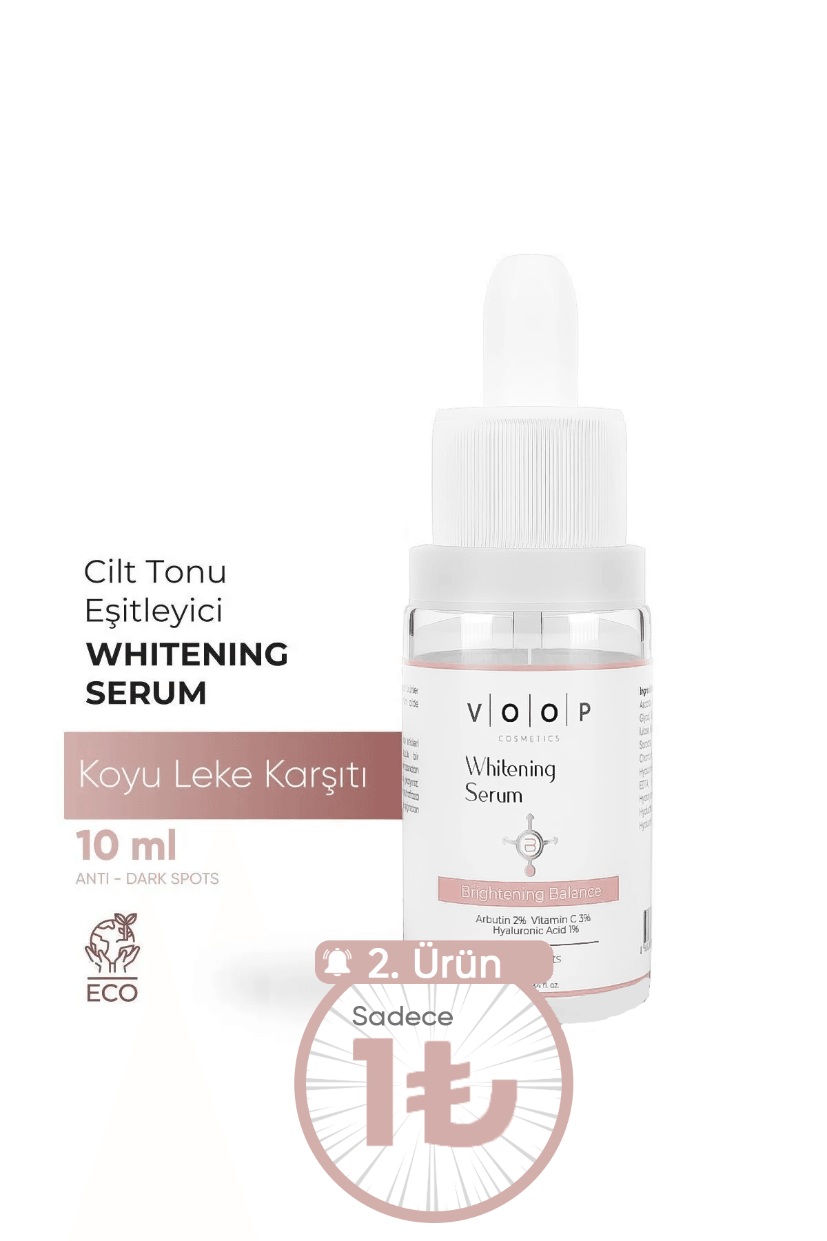 Beyazlatıcı Yüz Bakım Serumu | Ton Eşitleme & Siyah Nokta ve Leke Karşıtı - 10 ml