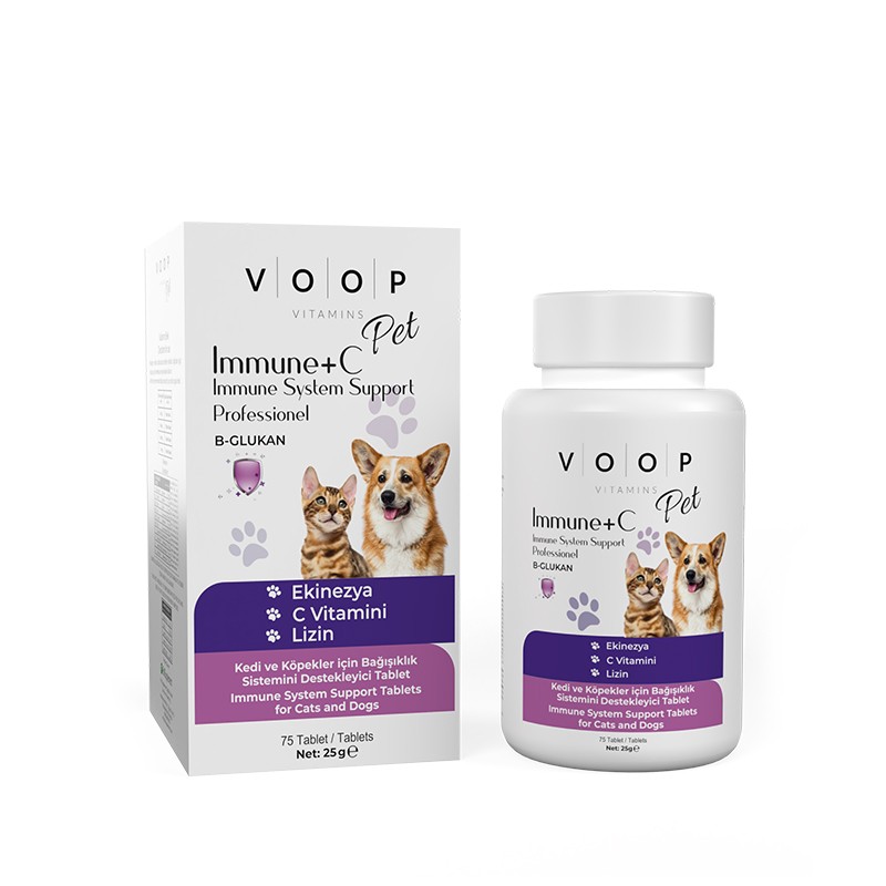 Pet Immune Kedi & Köpek - C Vitaminli | 75 Tablet