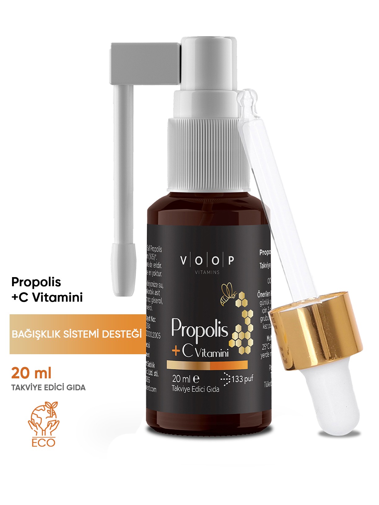 Propolis + C Vitamini Sprey-Damla 20 ml