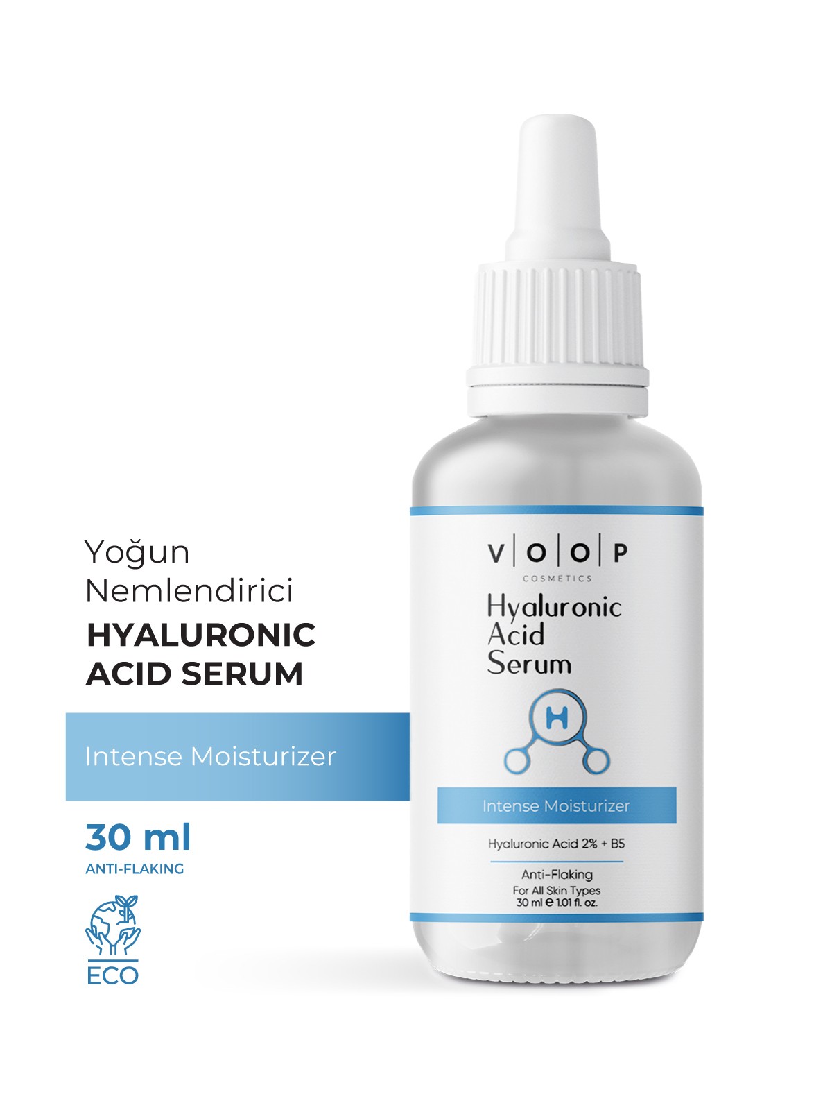 Hyaluronik Asit Serum | Derinlemesine Yoğun Yüz Nemlendirici - 30 ml