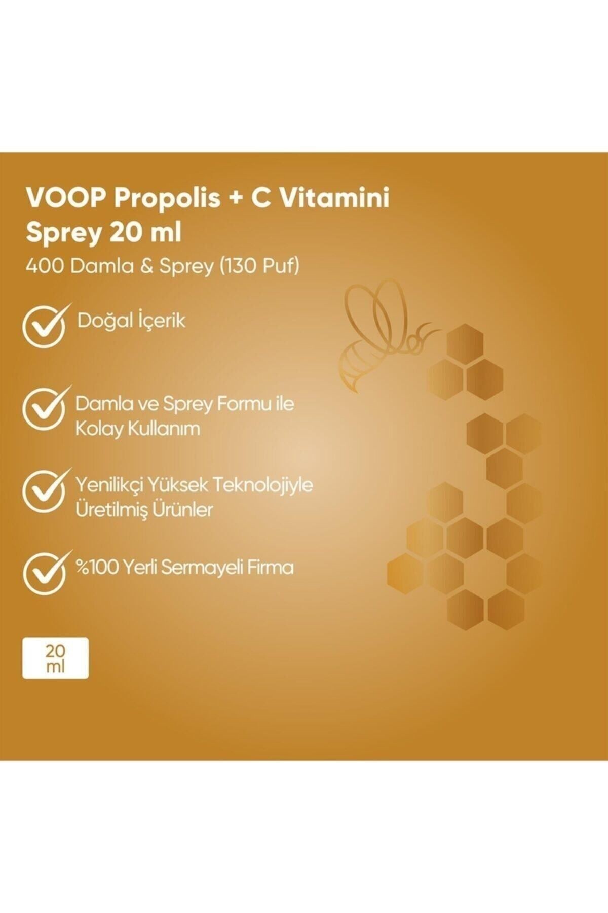 Propolis C Vitamini Sprey-damla - 20 ml | Bağışklık Sistemi Güçlendirici