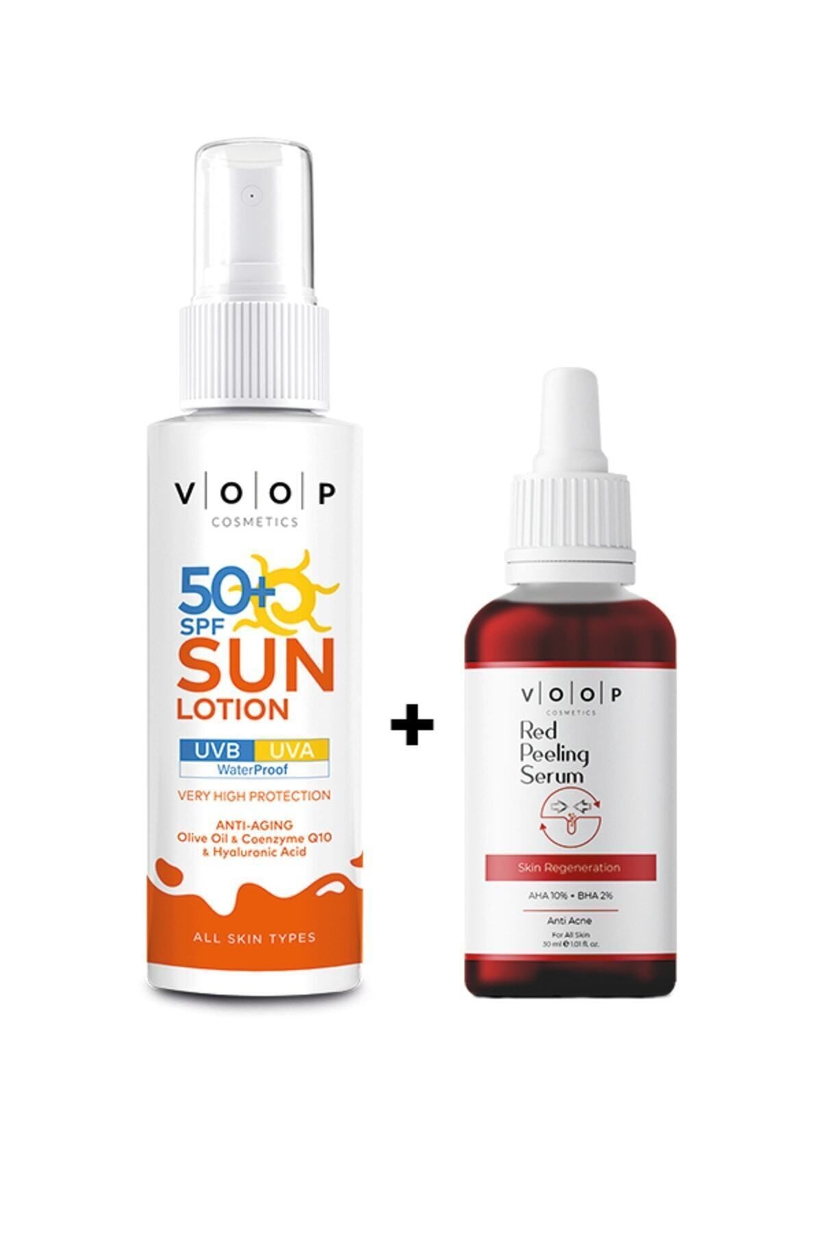 Güneş Kremi 50+ Spf - 150 Ml | Red Peeling Serum 30 Ml Ile Etkili Bakım Seti