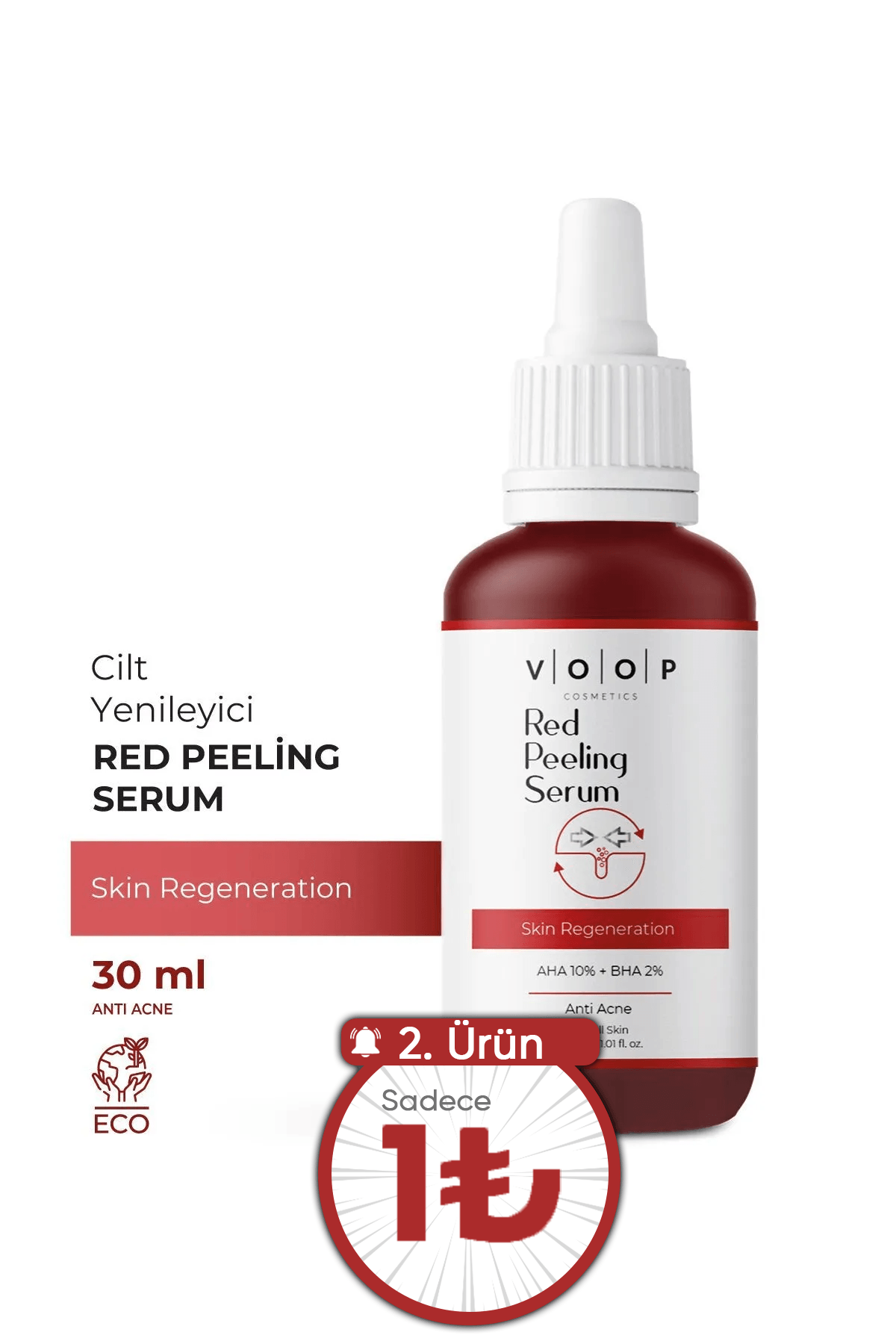 Cilt Yenileyici  Kırmızı Peeling Serum | Leke & Akne Karşıtı - 30 ml