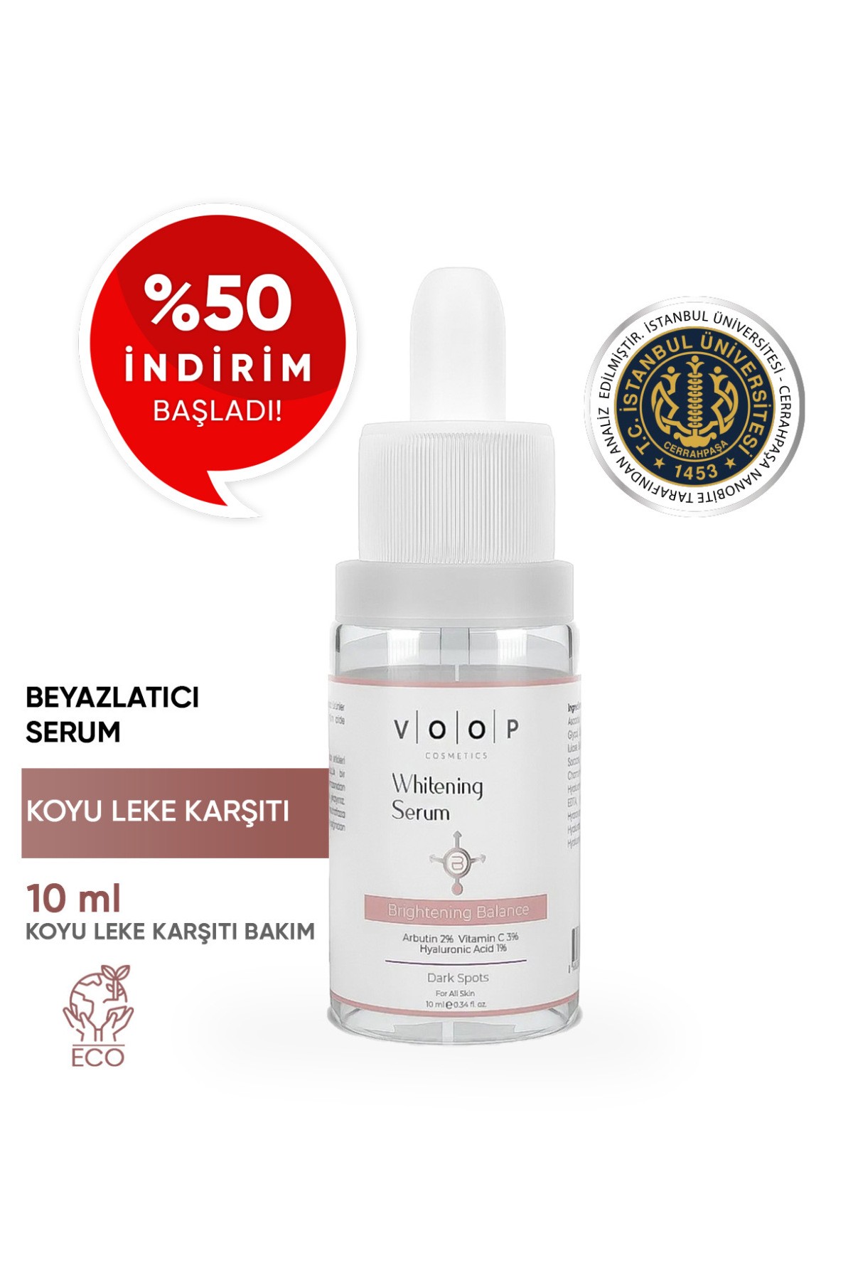 Whitening Ton Eşitleyici Mini Serum 10 ml | Beyazlatıcı Cilt Bakım Serumu