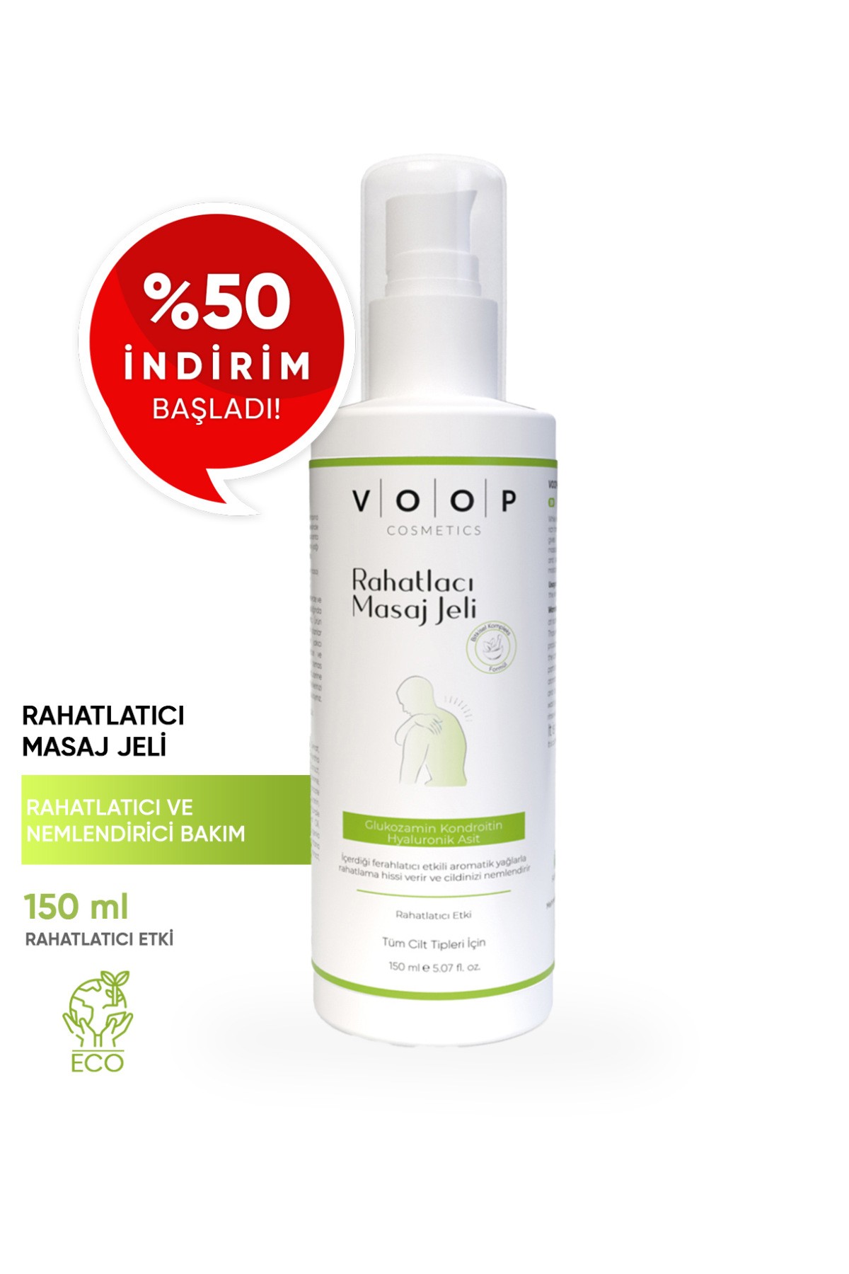 Rahatlatıcı Masaj Jeli |Nemlendirici Bakım  - 150 ml