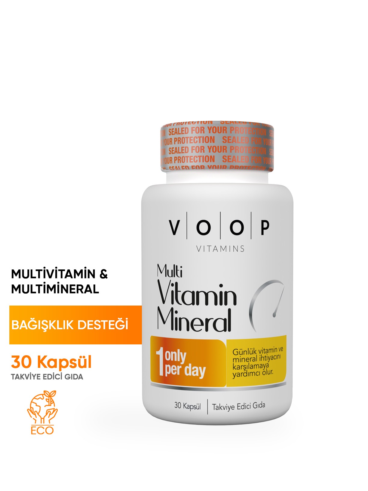 Multivitamin & Mineral 30 Kapsül | 11 Vitamin, 9 Mineral