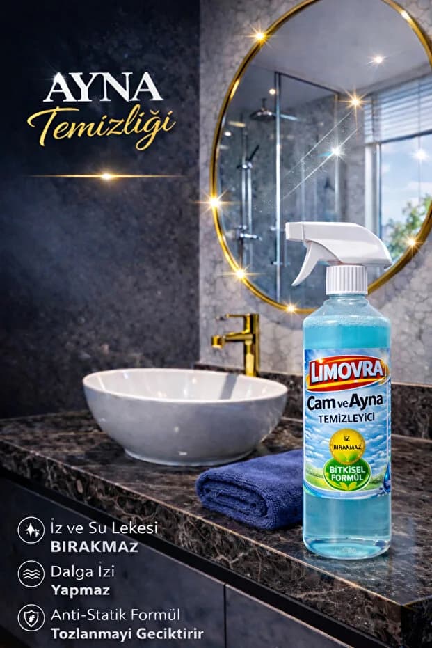 LİMOVRA 3 lü Temizlik Seti Derz-Yağ-Cam 3x750 ML