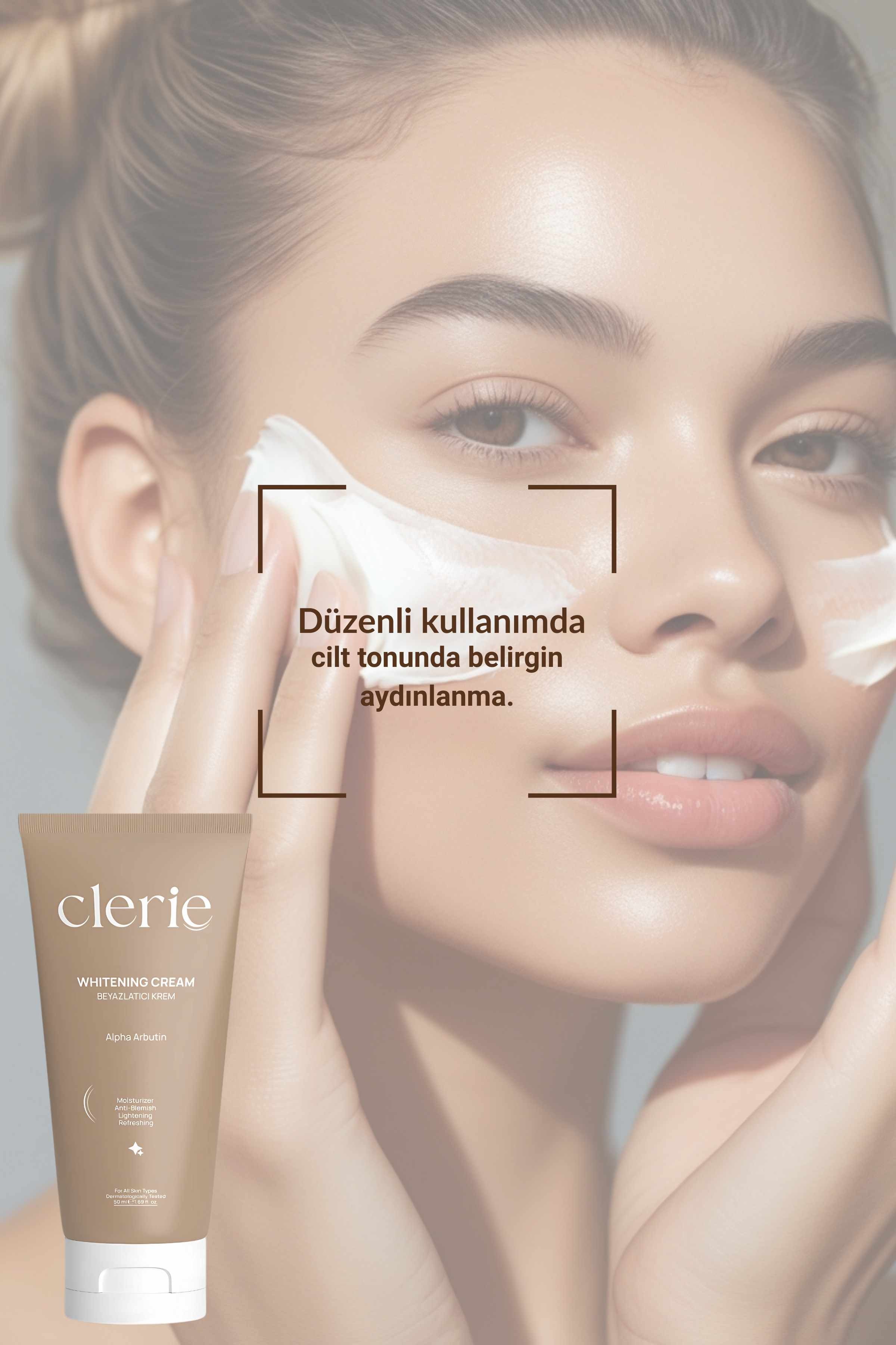 Clerie Cilt Beyazlatıcı Krem – Hint Dutu & Alpha Arbutin, Leke Karşıtı ve Aydınlatıcı Nemlendirici