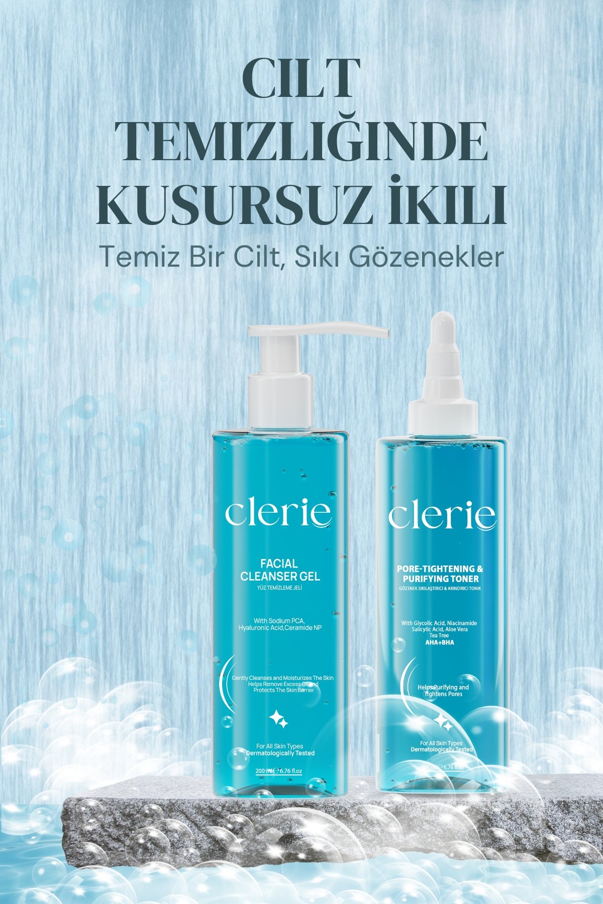 Tonik Ve Yüz Temizleme Jeli Seti