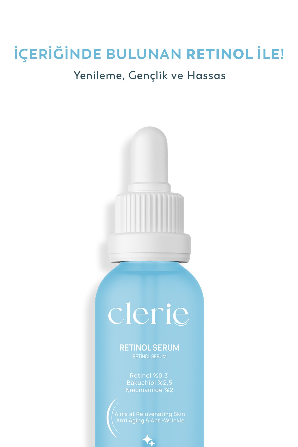 Clerie %2.5 Bakuchiol Destekli Bitkisel Retinol Serum I Yaşlanma Ve Kırışıklık Karşıtı