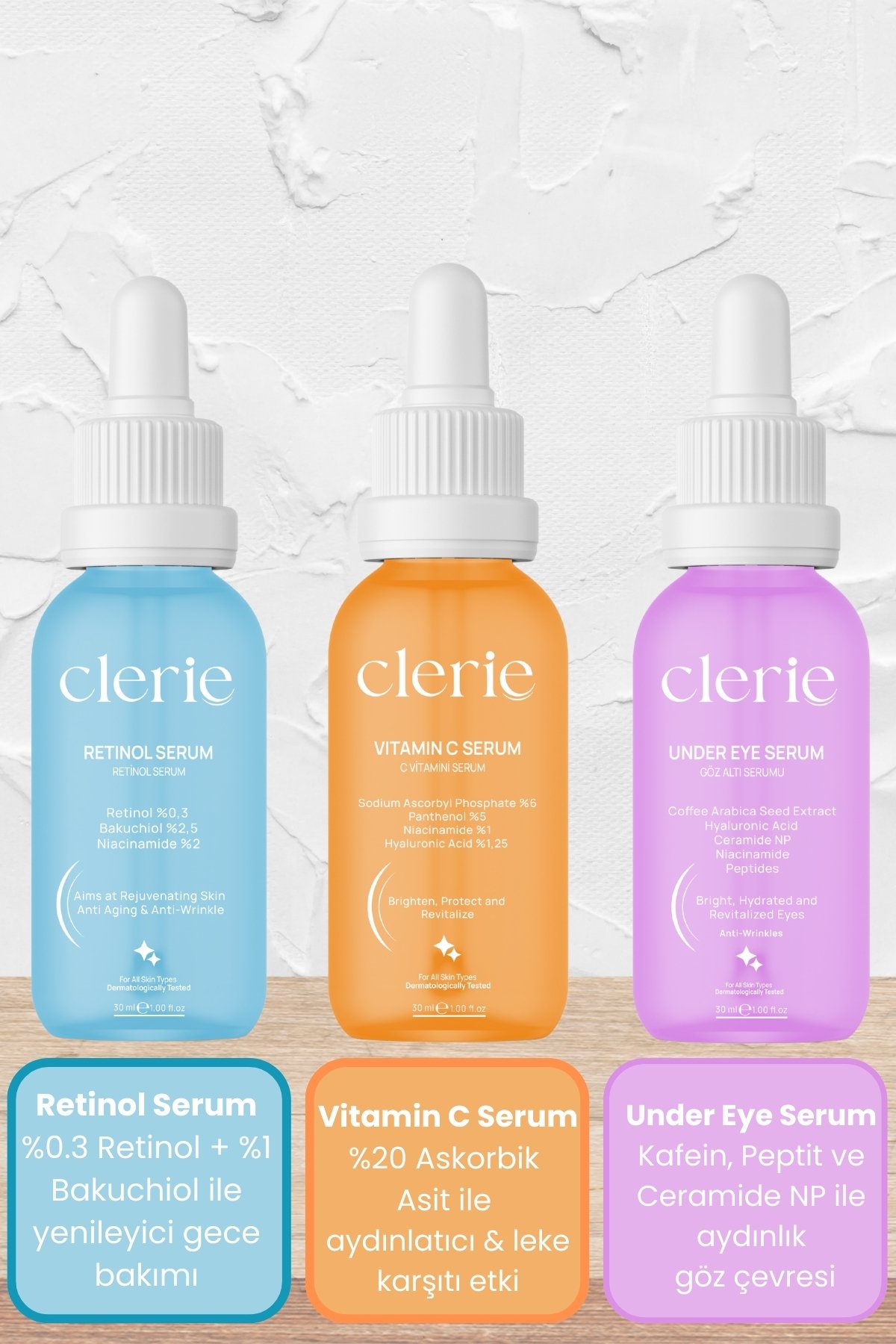 Avantajlı 3'lü Serum Seti