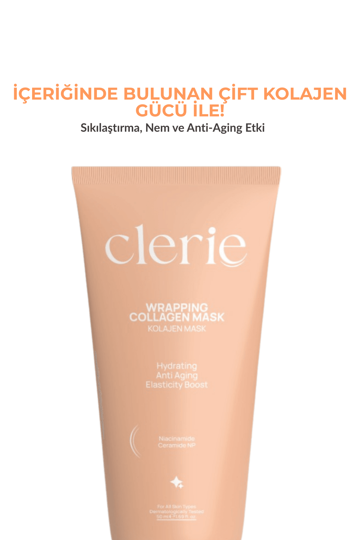 Clerie Soyulabilir Kolajen Maske & Nemlendirici Krem Seti – Arındırıcı + Onarıcı Çift Etki