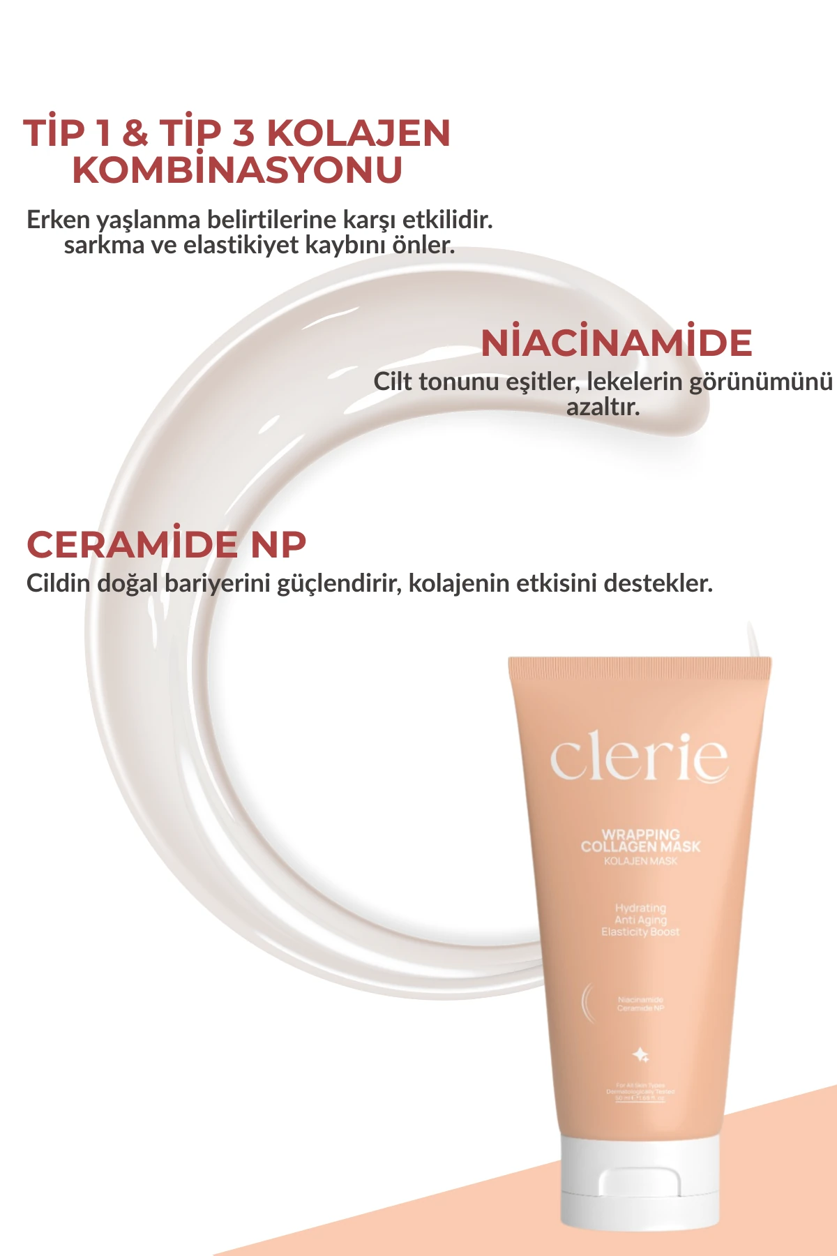C Vitamini Serum, Cica Krem, Kolajen Maske ve Yüz Temizleme Jeli Set + Yılbaşı Makyaj Çantası Hediye!