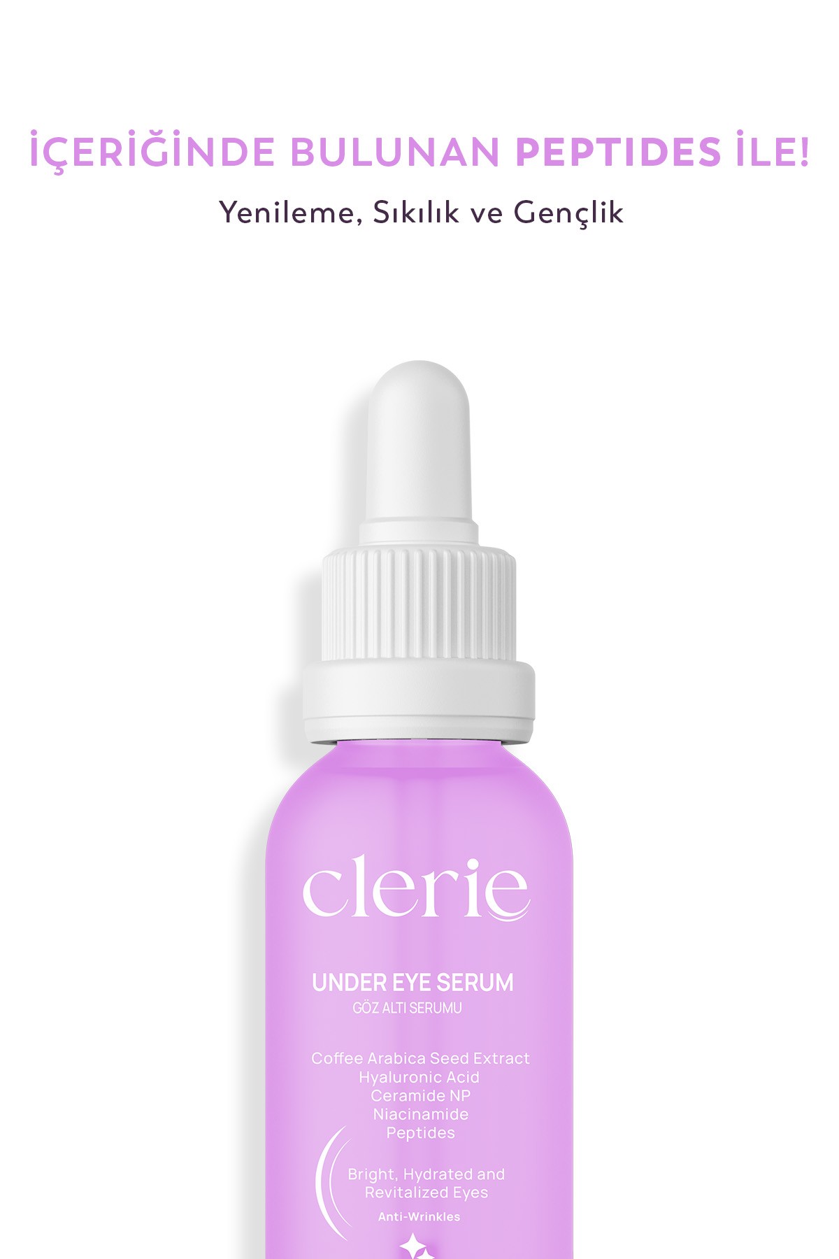 Clerie Aydınlatıcı Cilt & Göz Bakım Seti – Torbalanma Karşıtı Göz Serumu & Çay Ağacı İçeren AHA+BHA Tonik