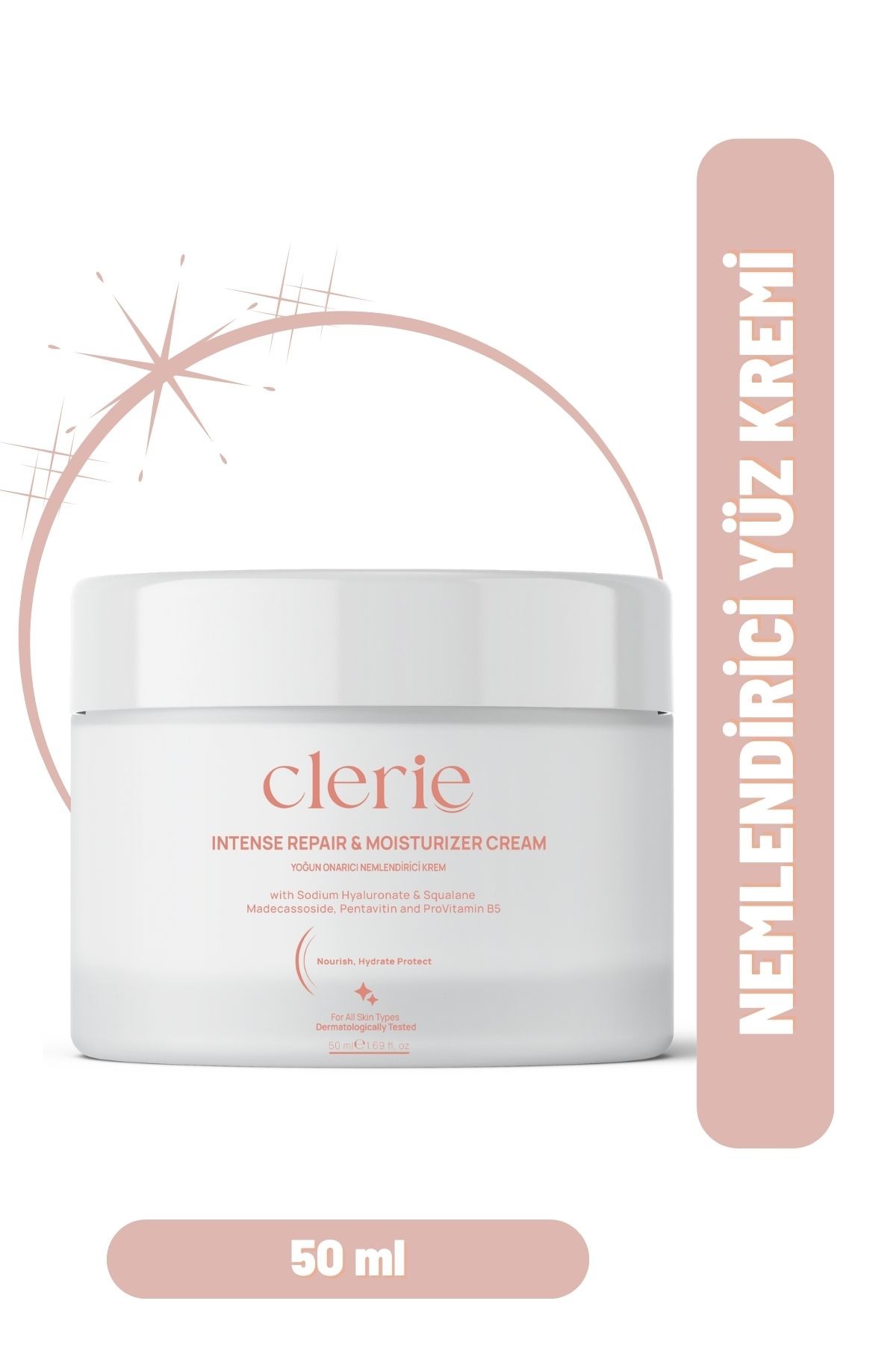 Clerie Moisturizer CreamYoğun Onarıcı Bariyer Güçlendirici Ve Nemlendirici Krem Madecassoside