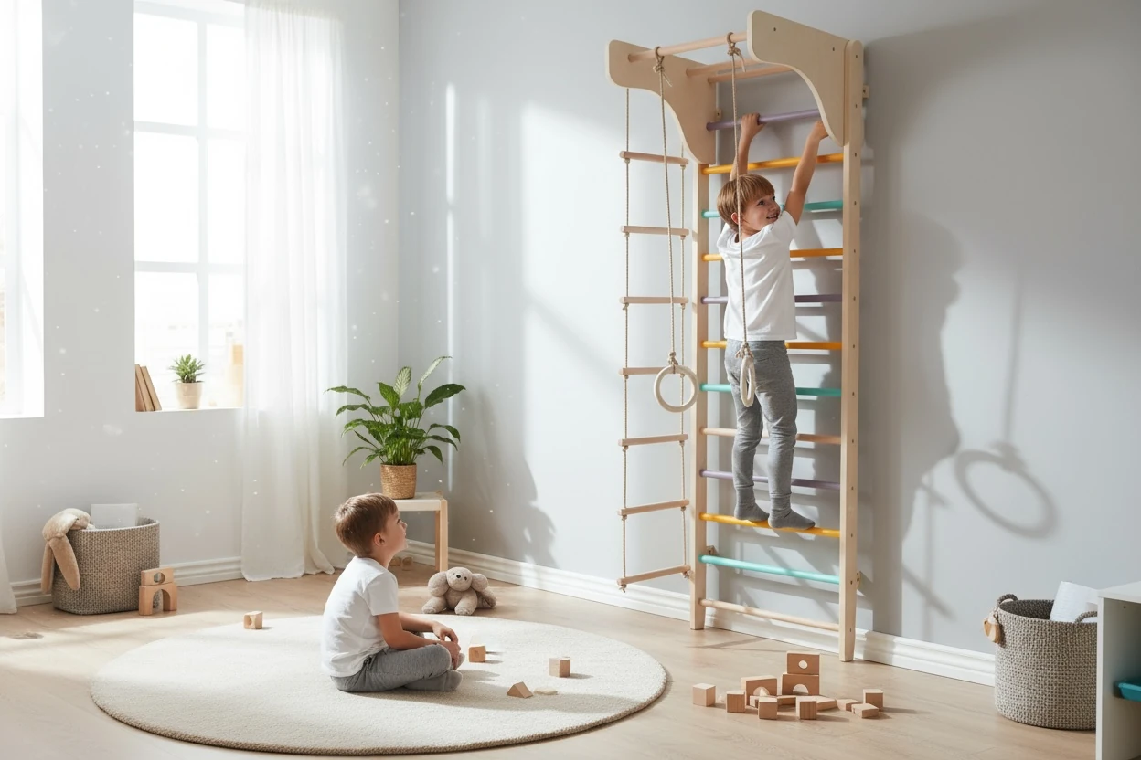 Renkli İsveç Tırmanma Merdiveni