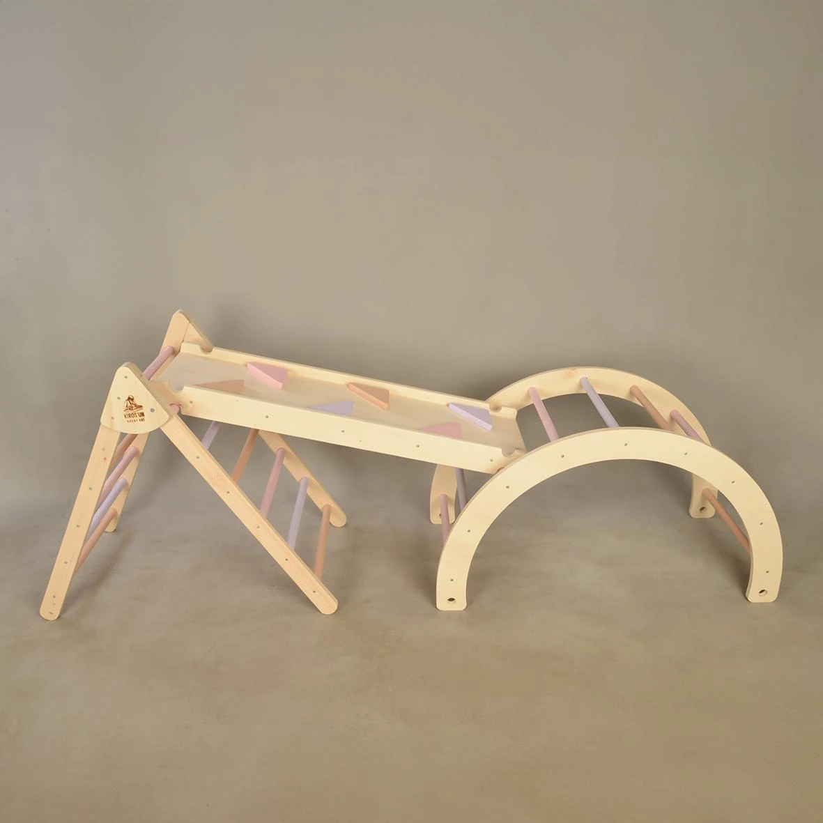 4'ü 1 Arada Pikler Üçgeni Seti  - Kız Çocuk(Yavruağzı-Pembe-Lila main variant image