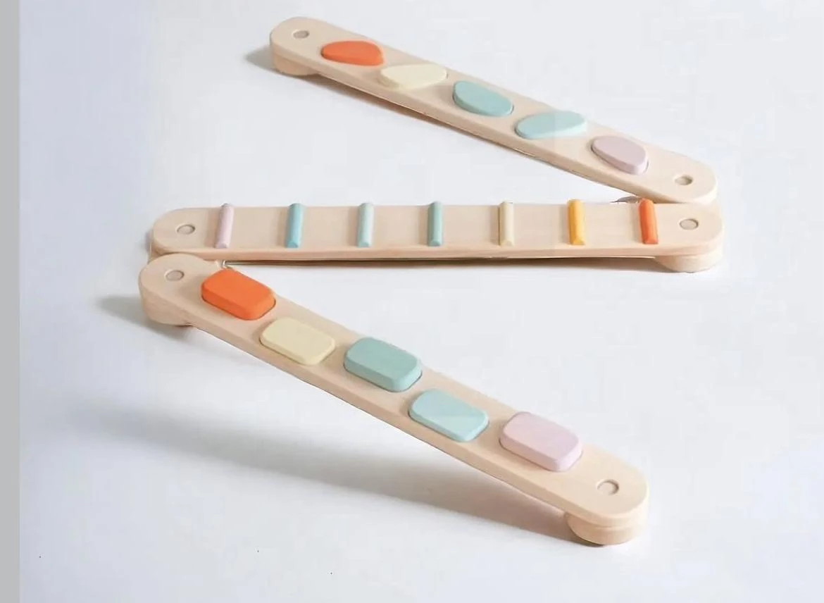 Renkli Duyusal Engelli Parkur Denge Yolu