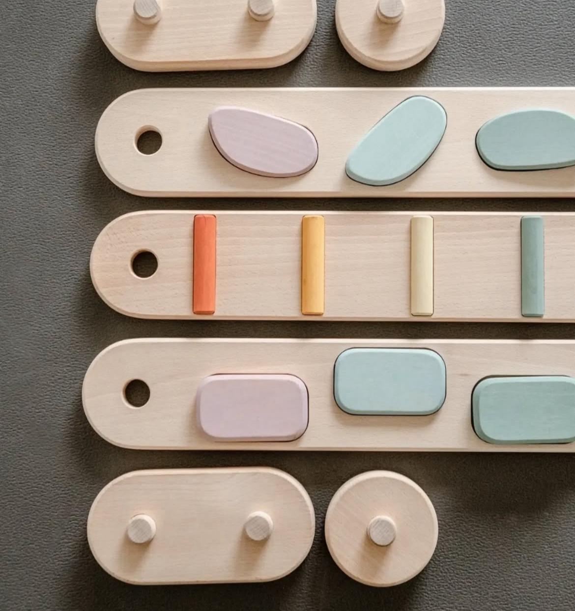 Renkli Duyusal Engelli Parkur Denge Yolu main variant image