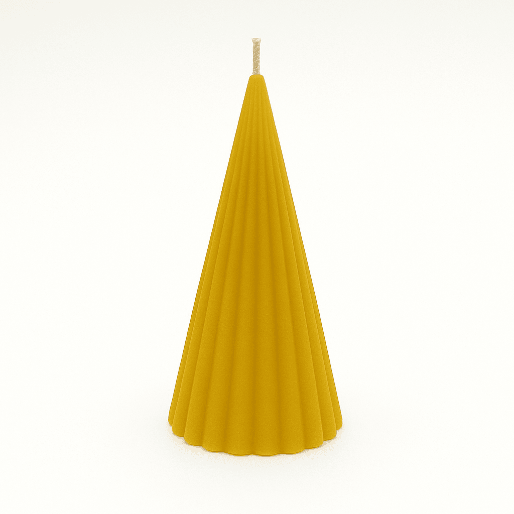 Konik Sütun Mum-Sarı image