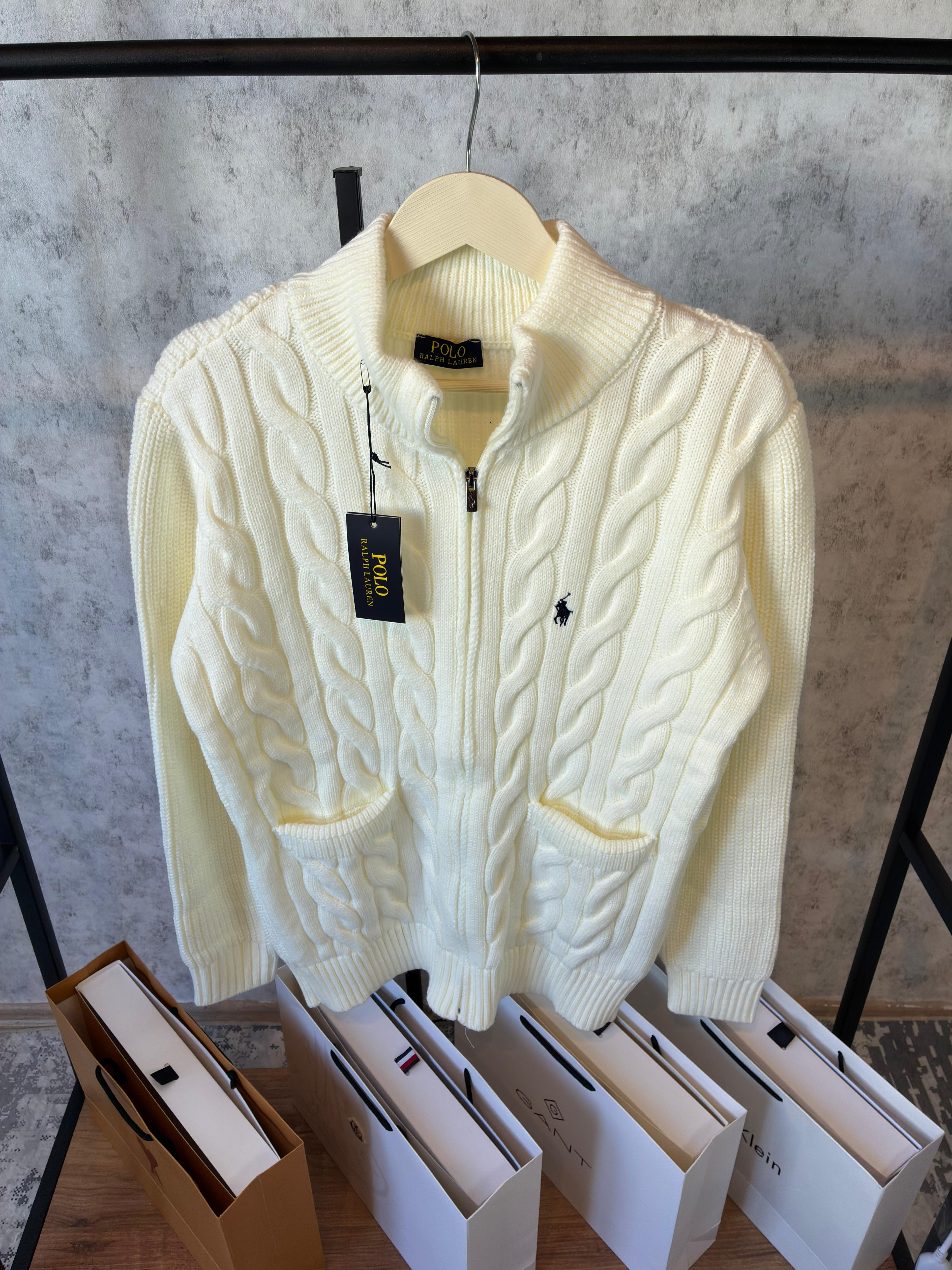 RPL (İthal) %100 Pamuklu Tam Fermuarlı Triko 