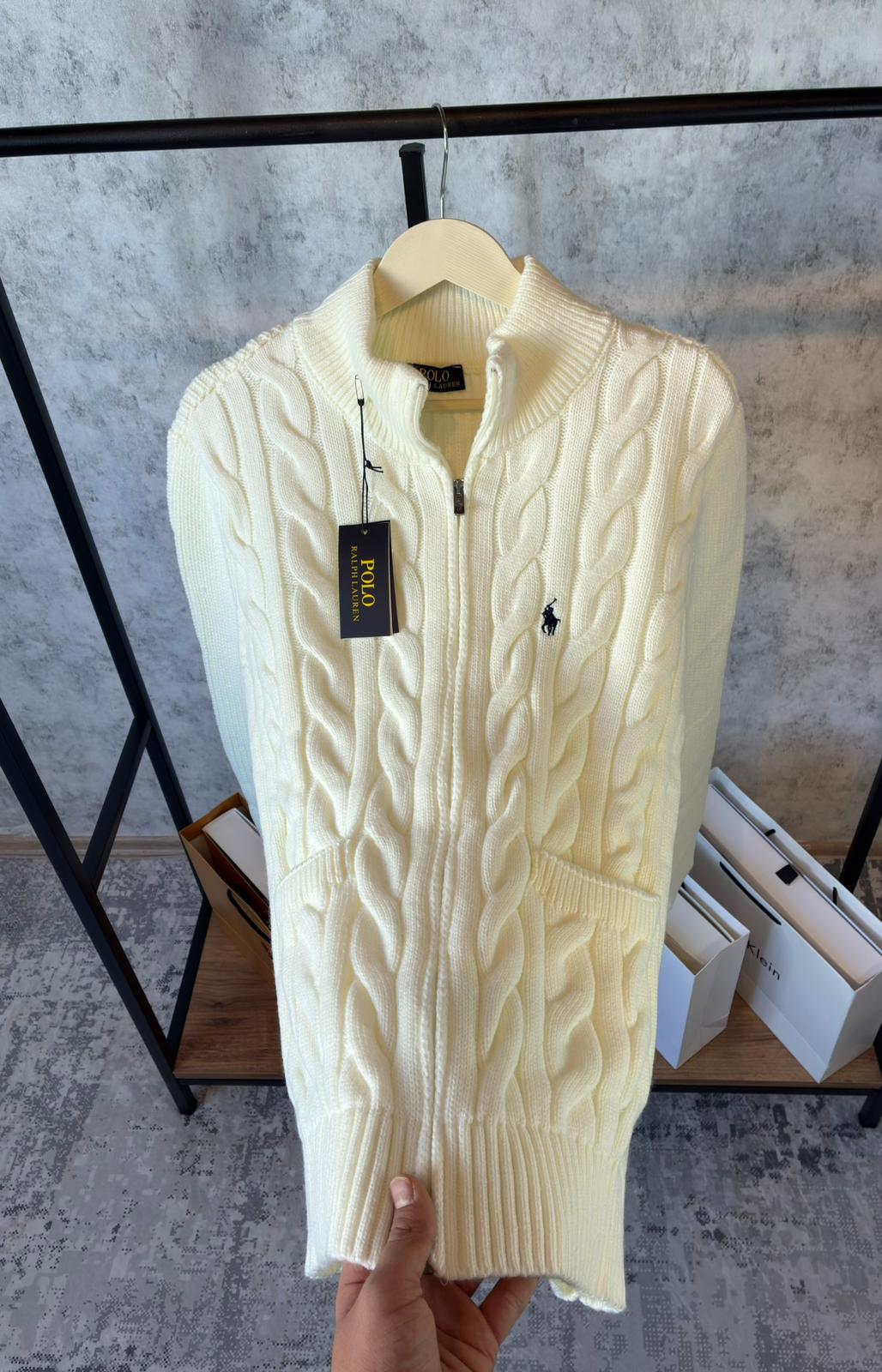 RPL (İthal) %100 Pamuklu Tam Fermuarlı Triko 