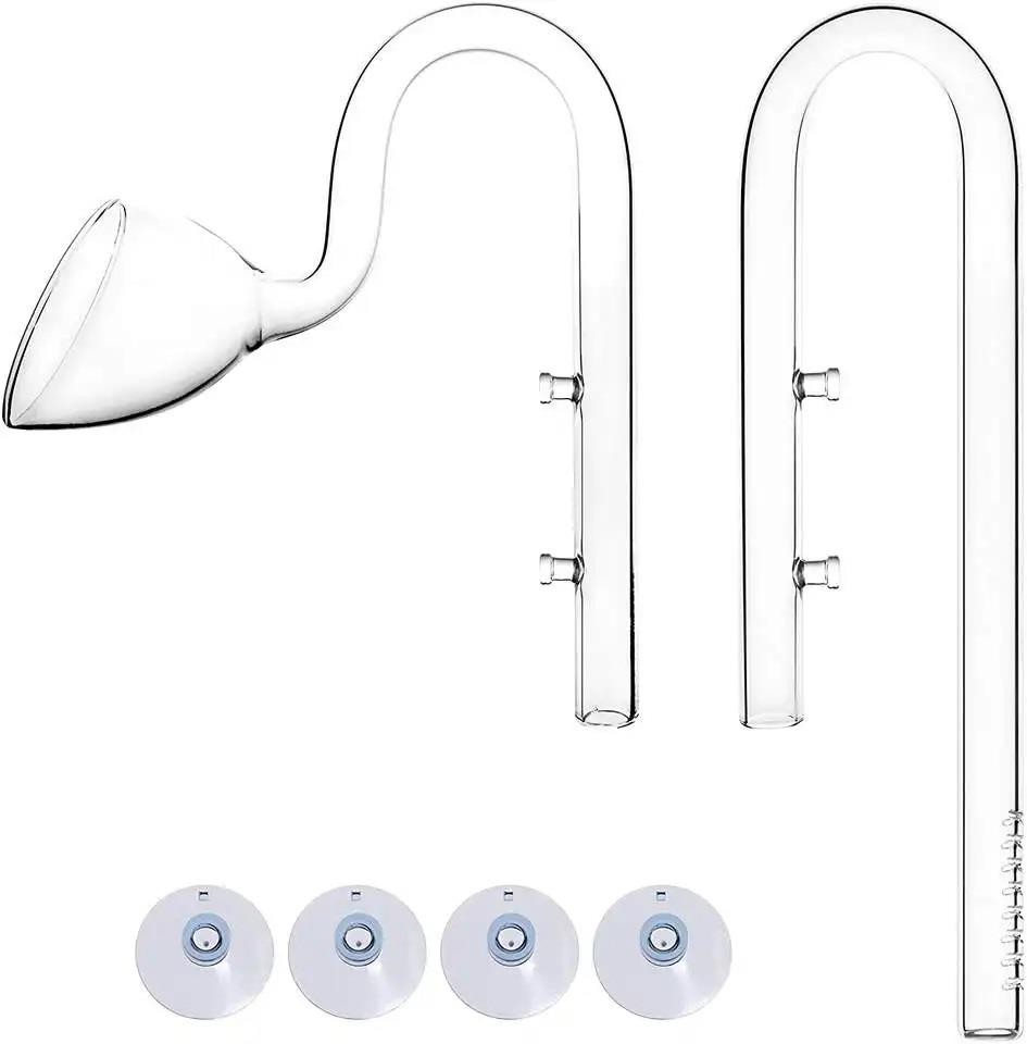AQUAPRO Lilly Glass Pipe 16mm Dış Filtre Cam Emiş Basış