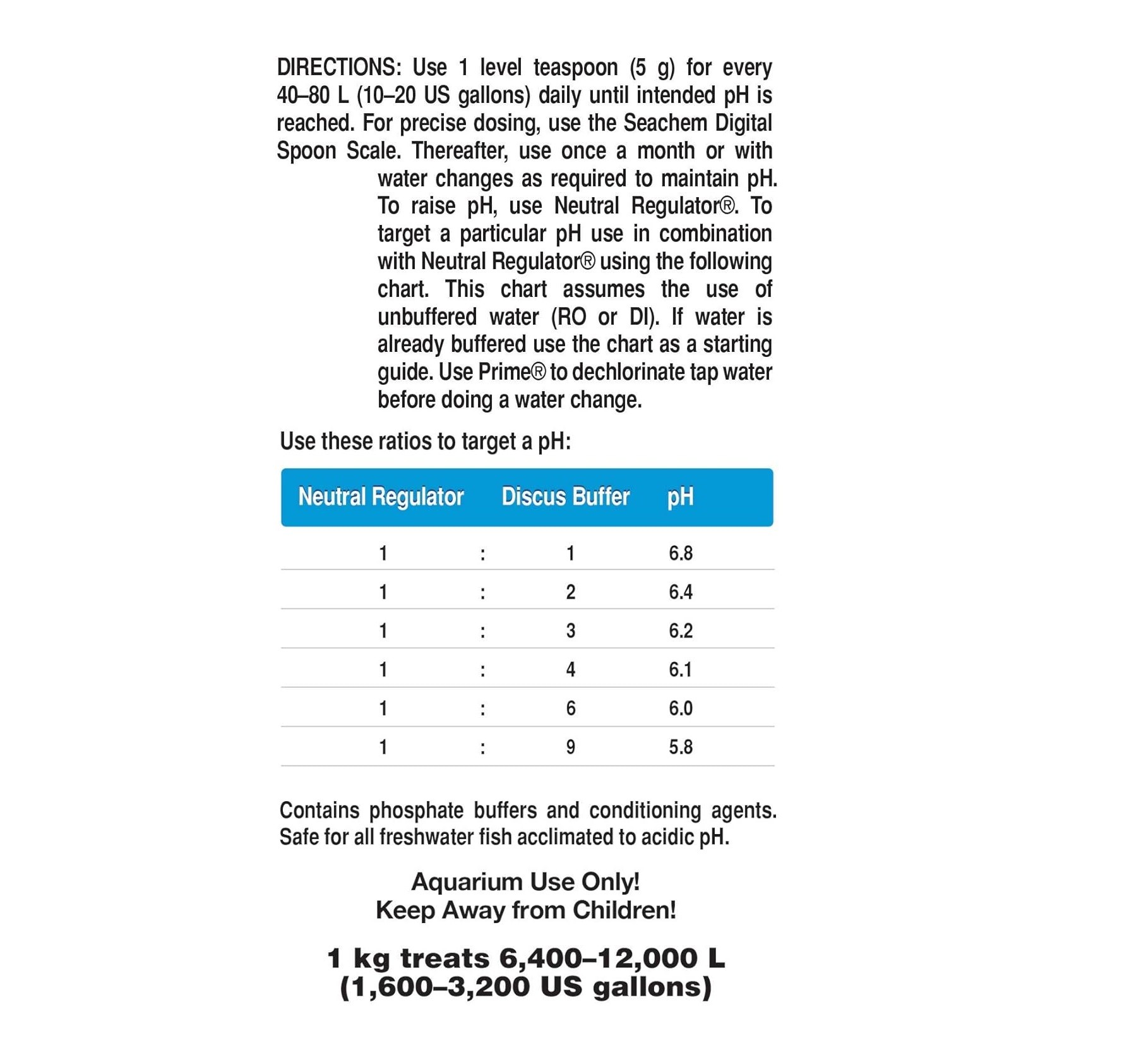 SEACHEM Discus Buffer250gr Ph Düşürücü (5.8 - 6.8)