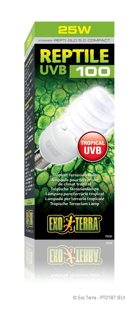 EXO TERRA Reptile UVB100 25 W UVB Lamba PT2187