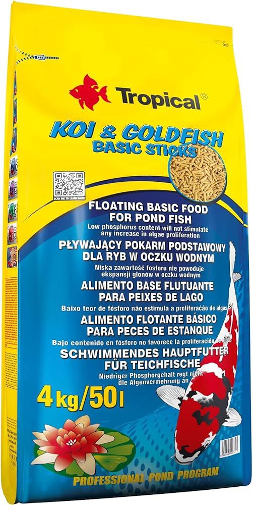 TROPİCAL Koi Goldfish Basic Sticks 4kg / 50lt