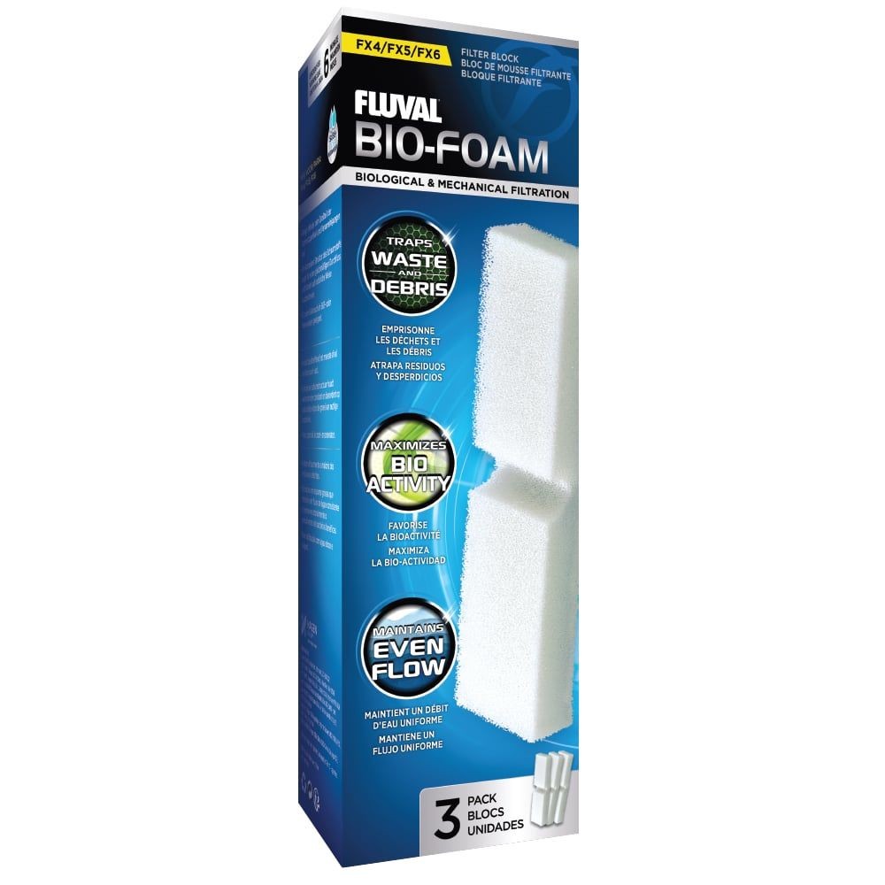 FLUVAL Fx4 / Fx5 / Fx6 Bio-Foam Yedek Sünger 3pcs.