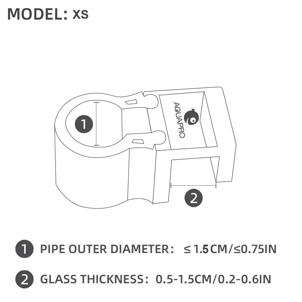 AQUAPRO Pipe Holder XS Tutucu