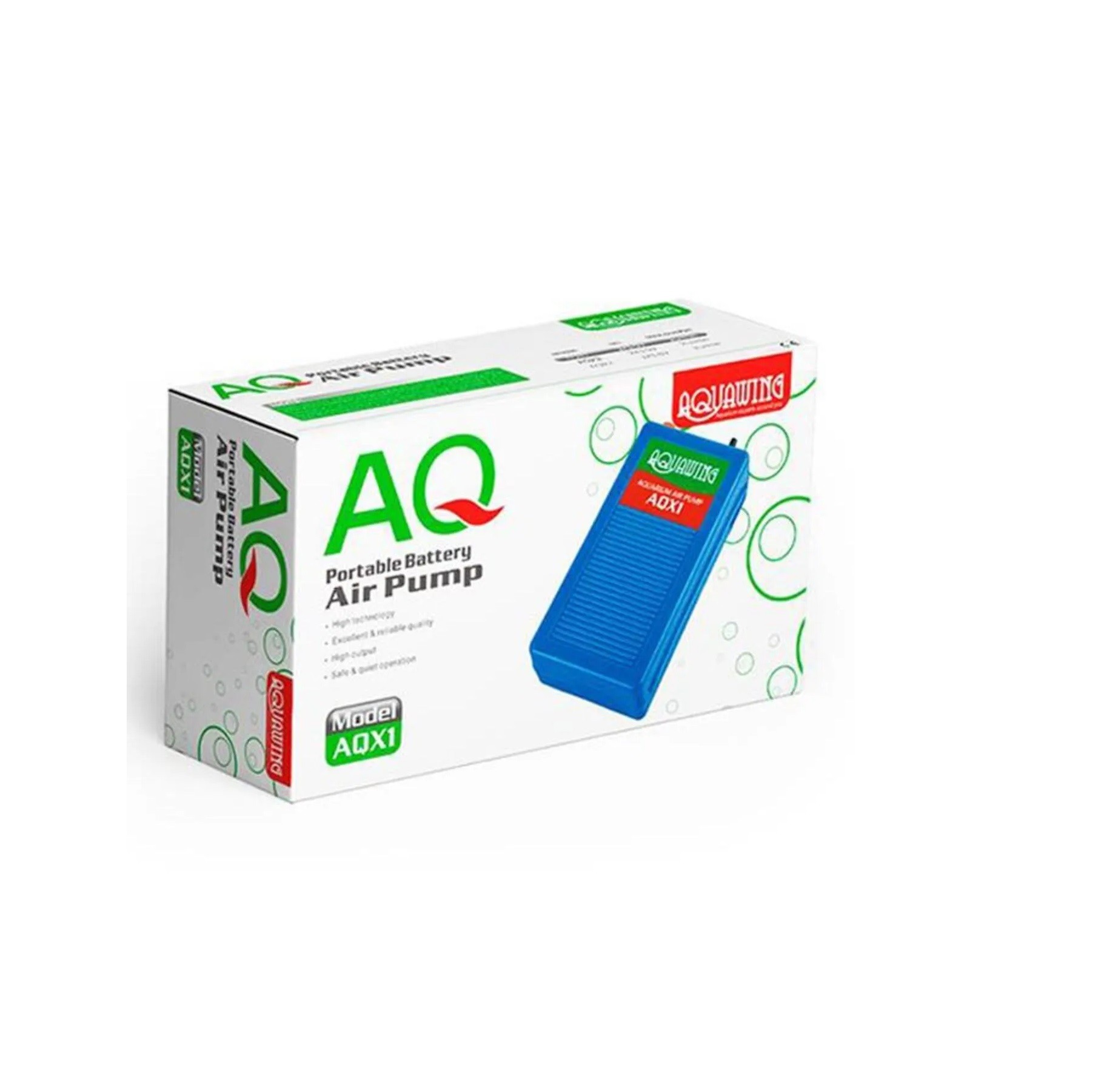 AQUAWING AQX1 Tek Çıkışlı Pilli Akvaryum Hava Motoru 2l/min