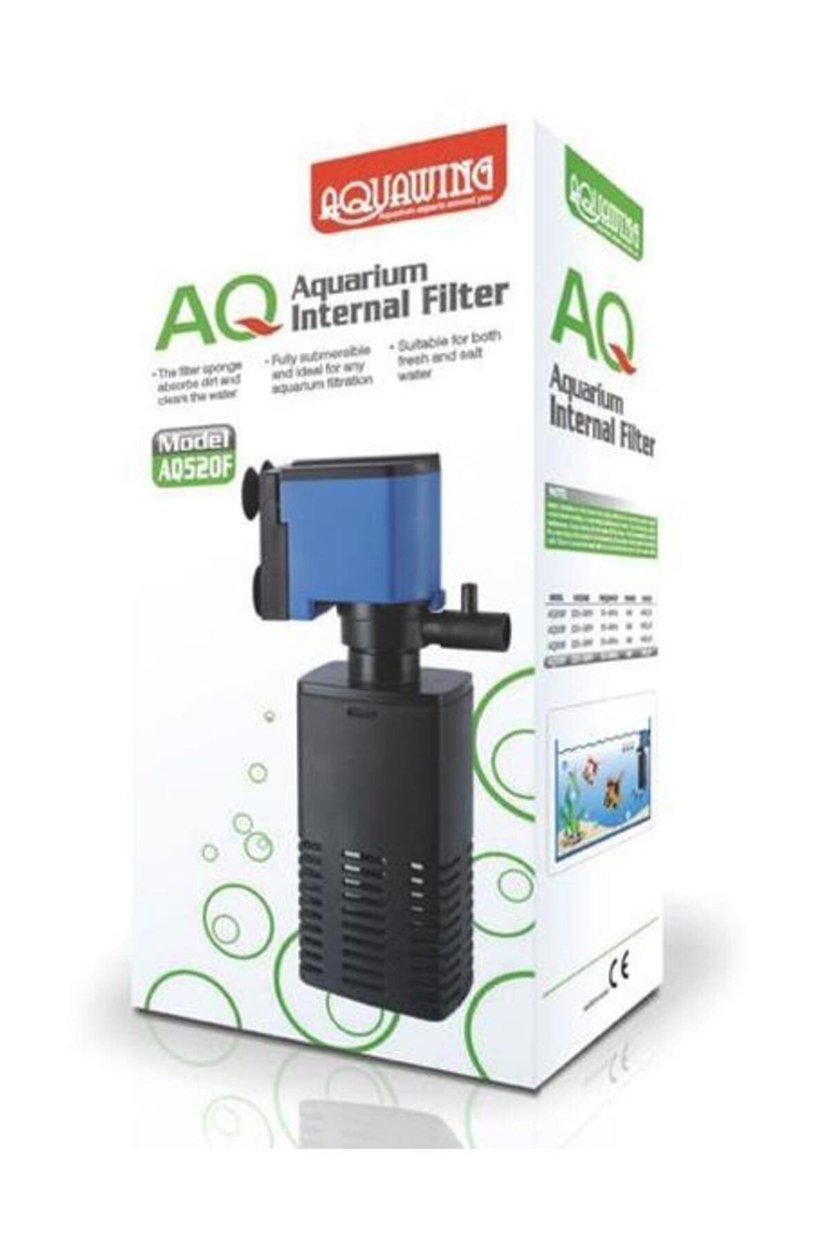 AQUAWING Aq520f Akvaryum Iç Filtresi 6w 500l/h