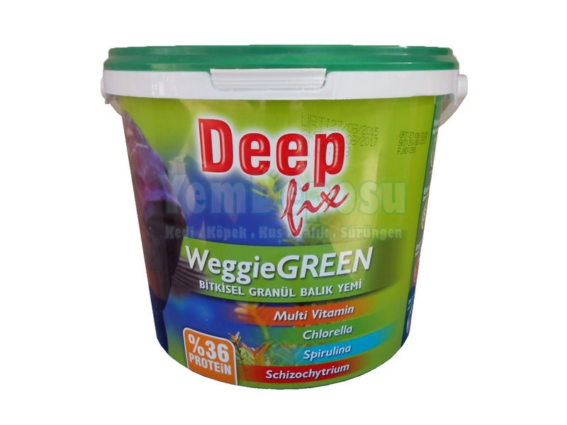 DEEPFİX Weggie Green Bitkisel Balık Yemi 3 KG
