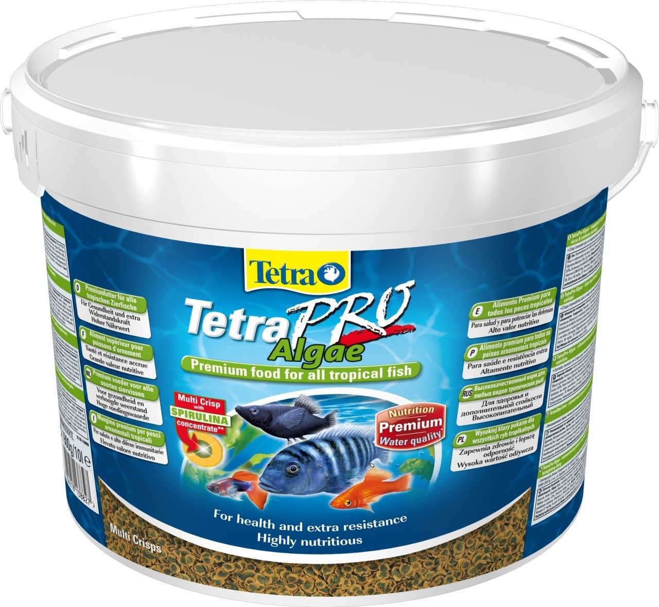 TETRA Pro Algae Chips Bitkisel Yemi 1,9 KG Kova
