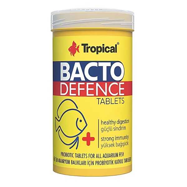 TROPICAL Bacto Defence Tabs 100ml 65gr (320 adet) Prebiyotik Tablet Yem