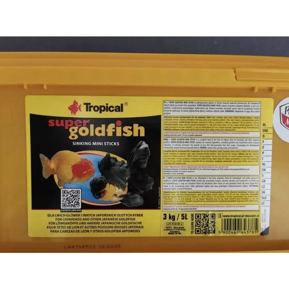 TROPICAL Super Goldfish Mini Sticks 500 GR – Japon Balıkları İçin ...